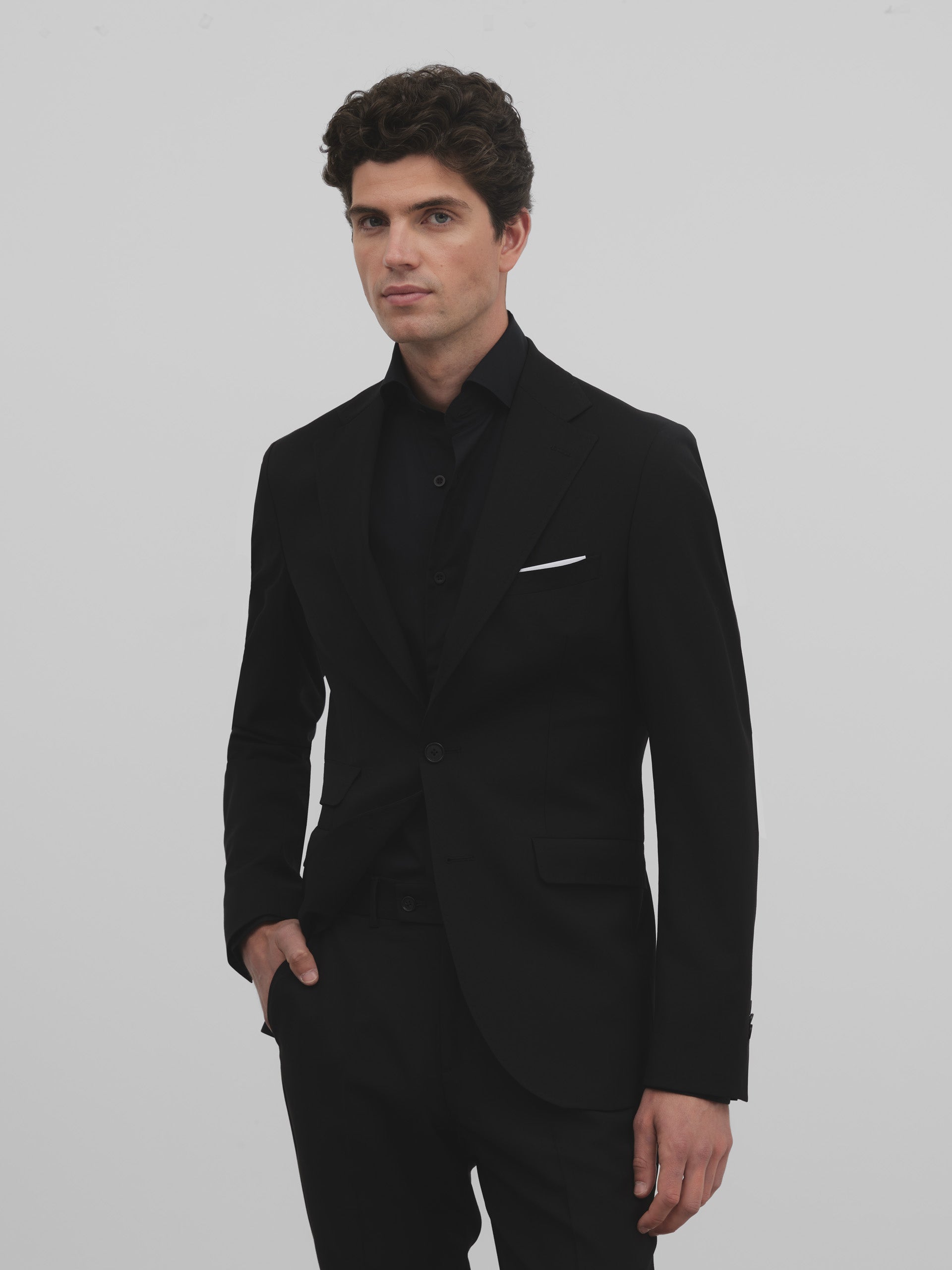 Americana traje clasico negro