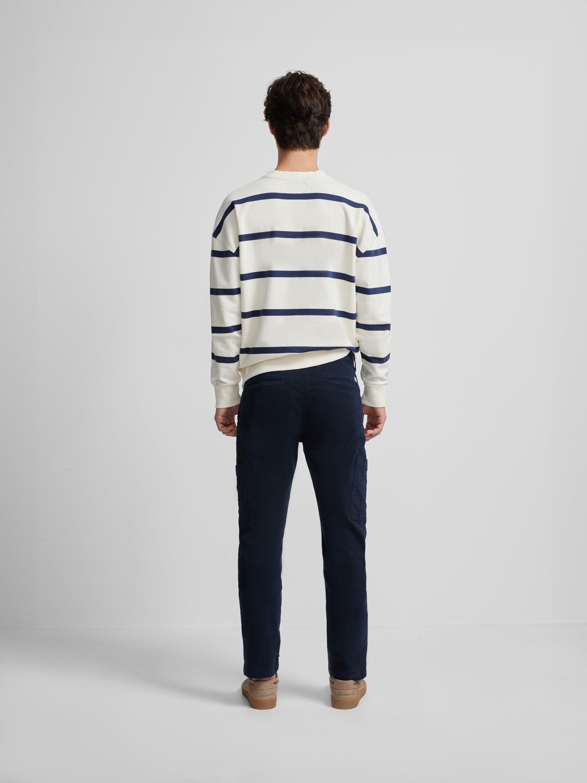 Pantalon de sport cargo décontracté bleu marine