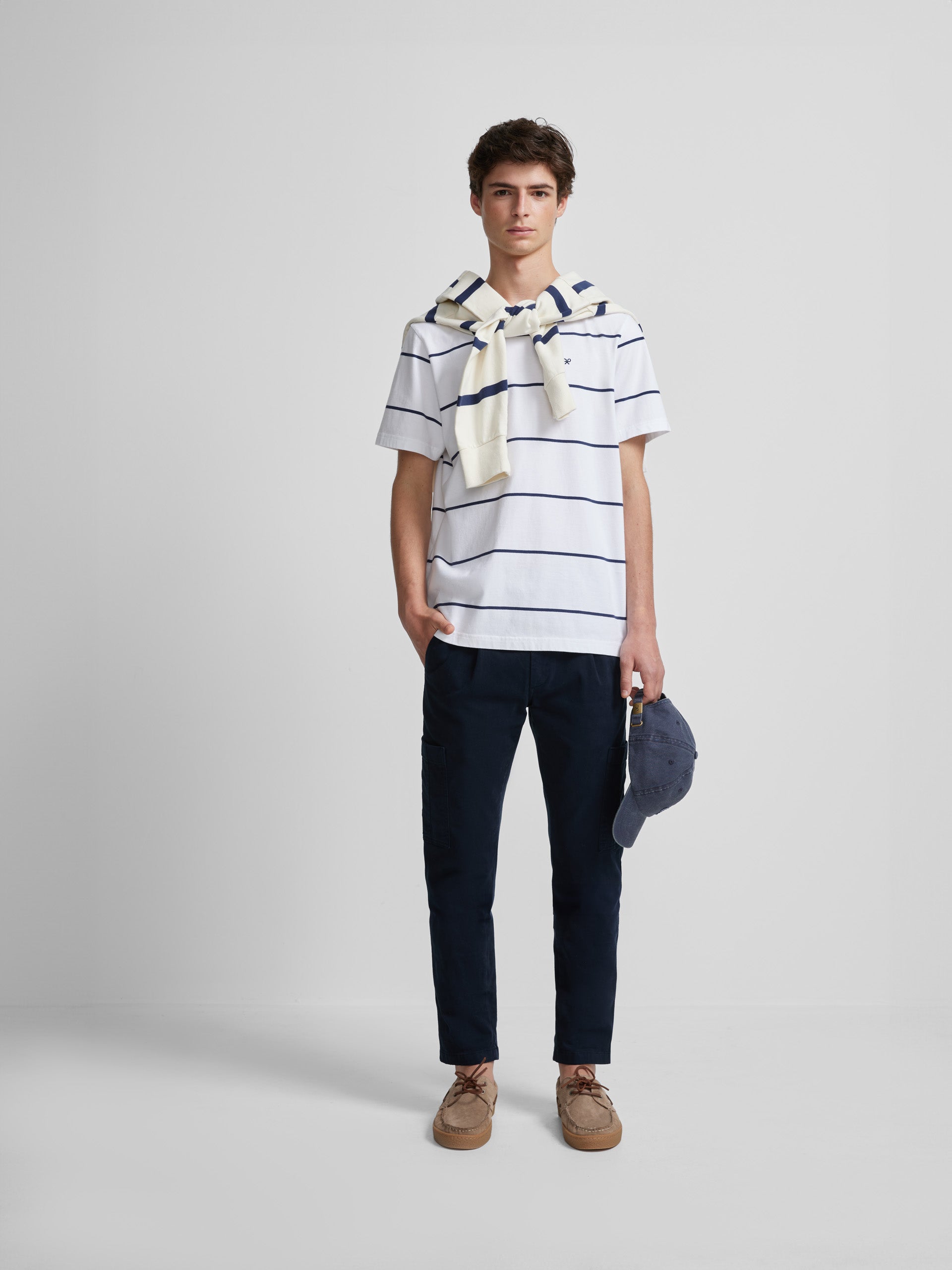 Blue nautical striped t-shirt