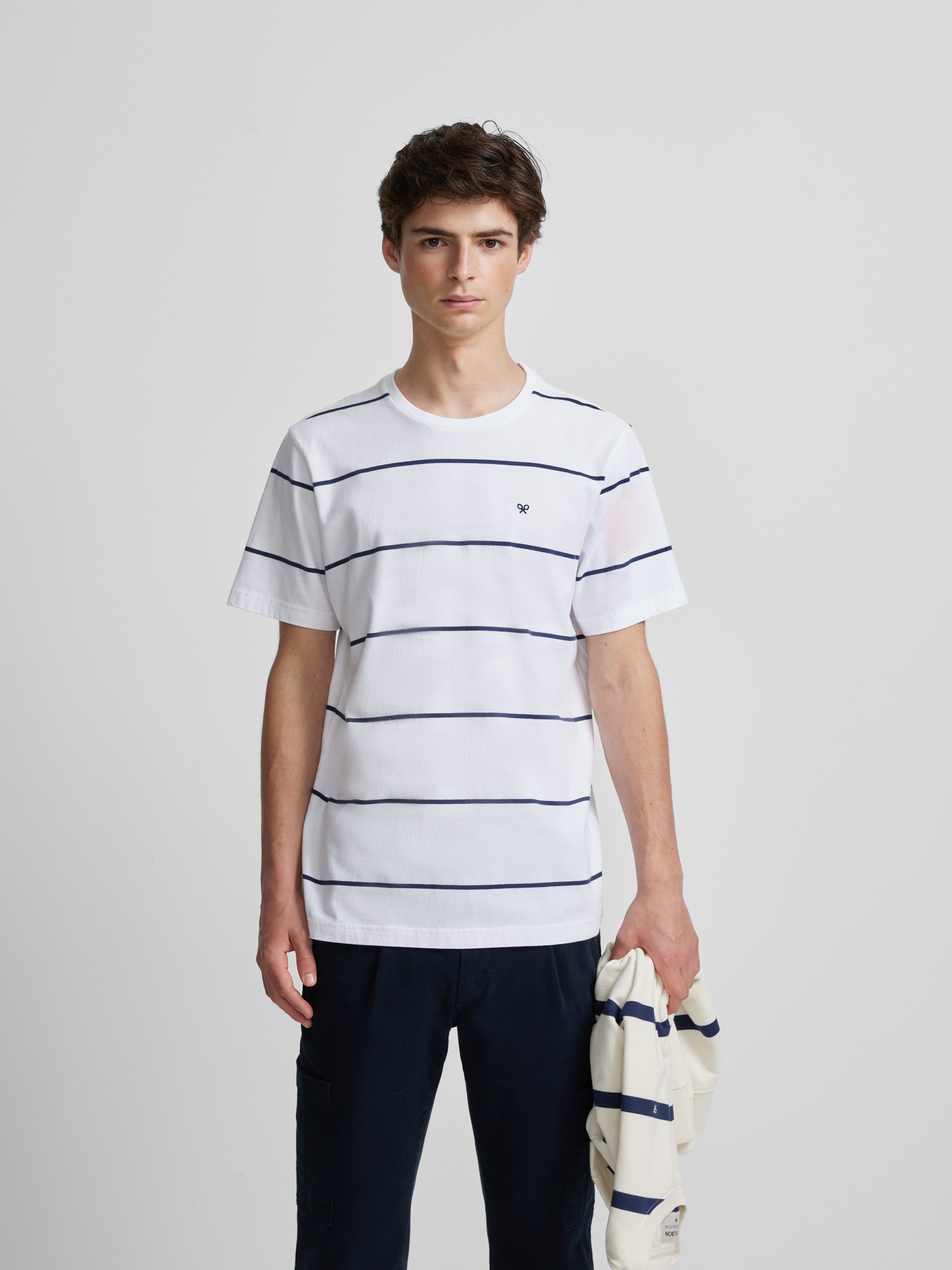 Blue nautical striped t-shirt