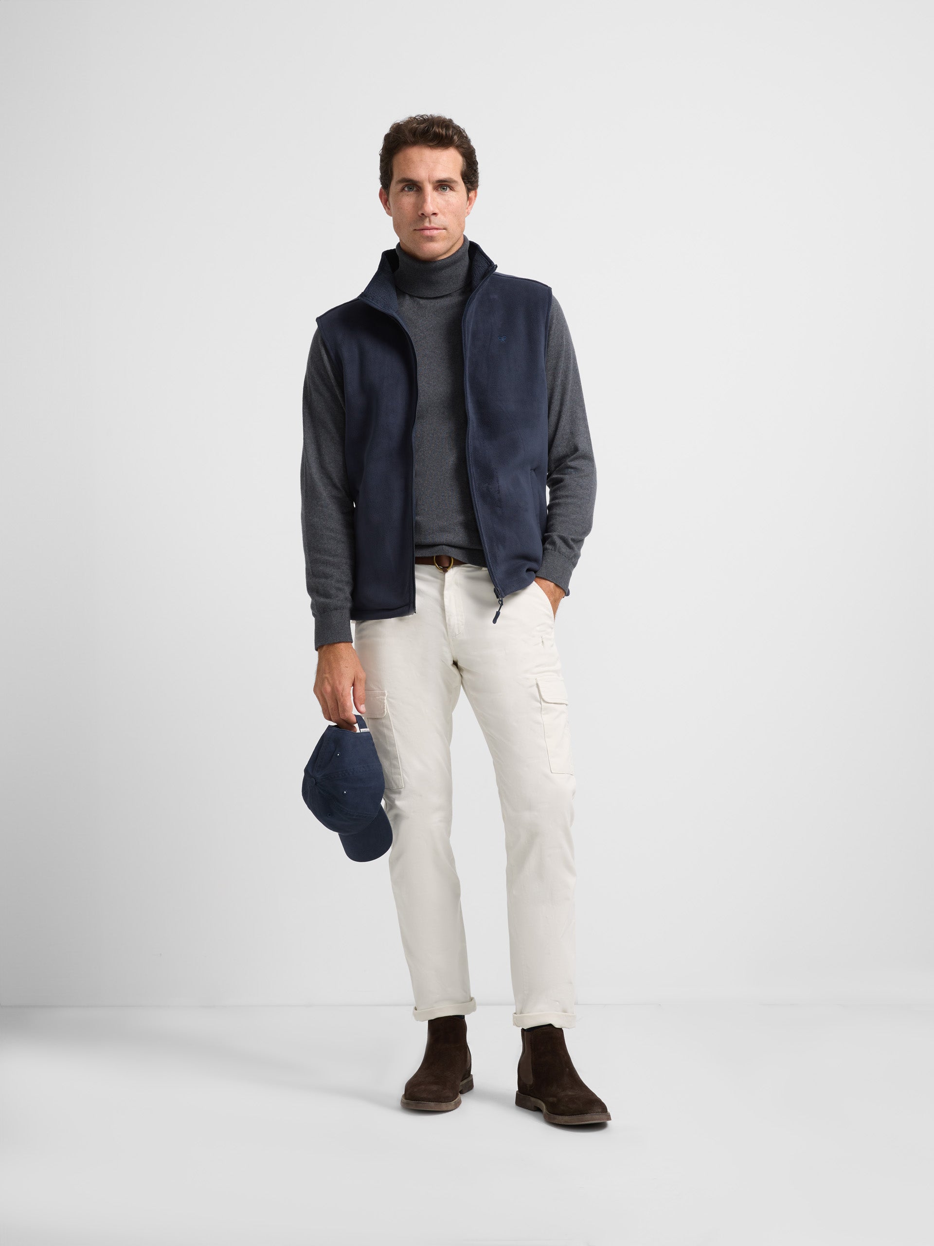 Gilet polaire bleu marine