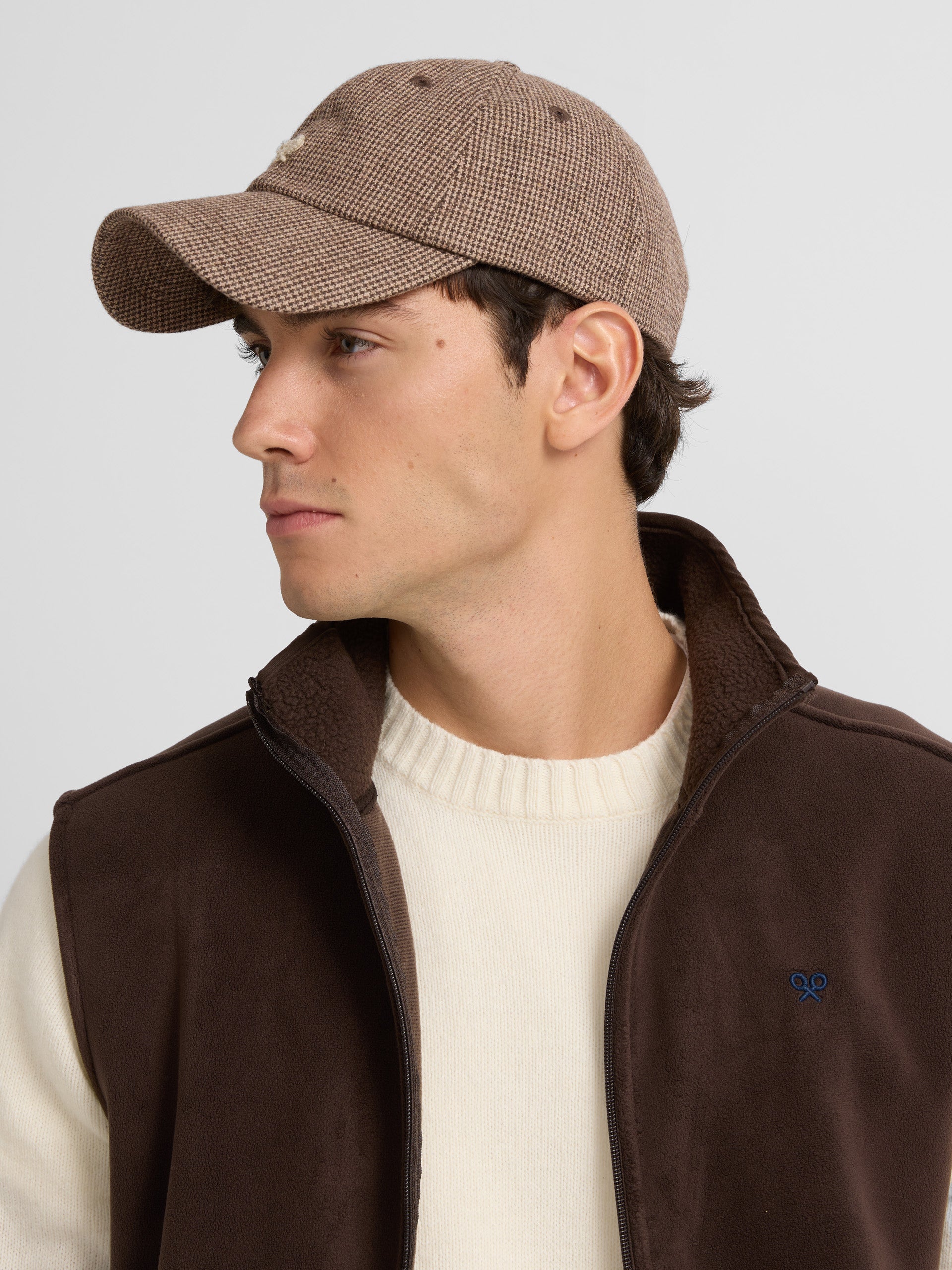 Brown fleece vest