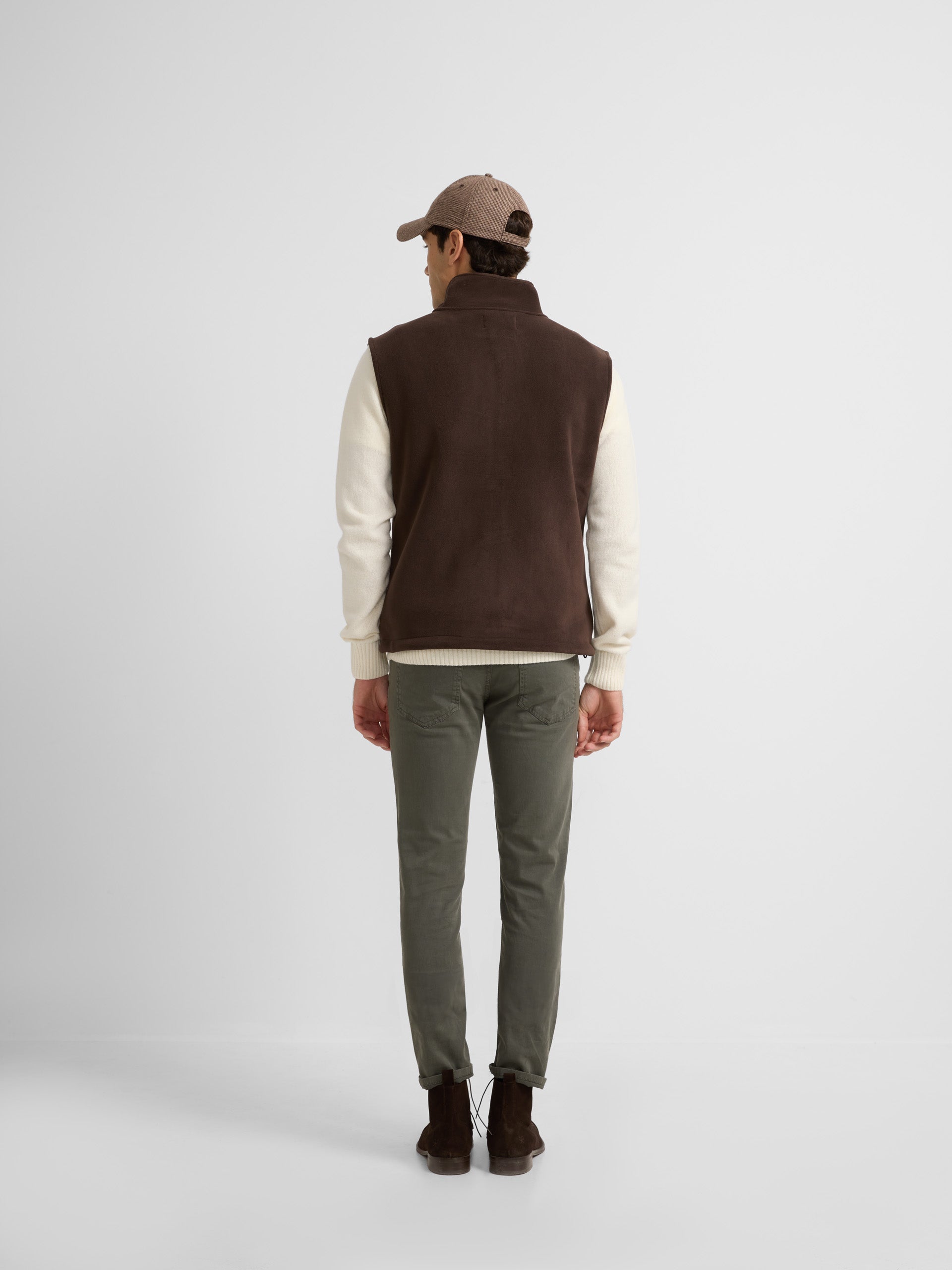 Gilet polaire marron