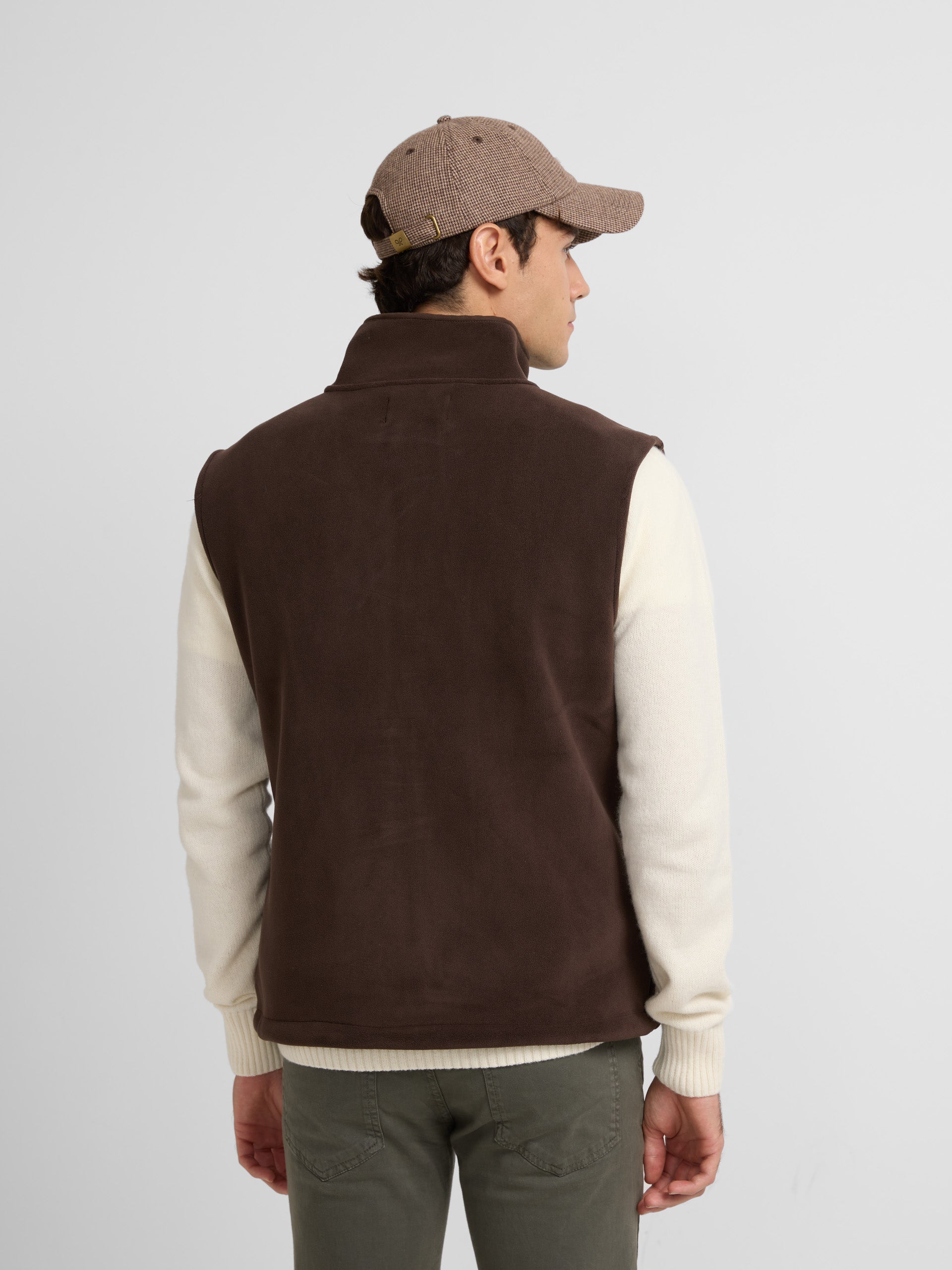 Gilet polaire marron