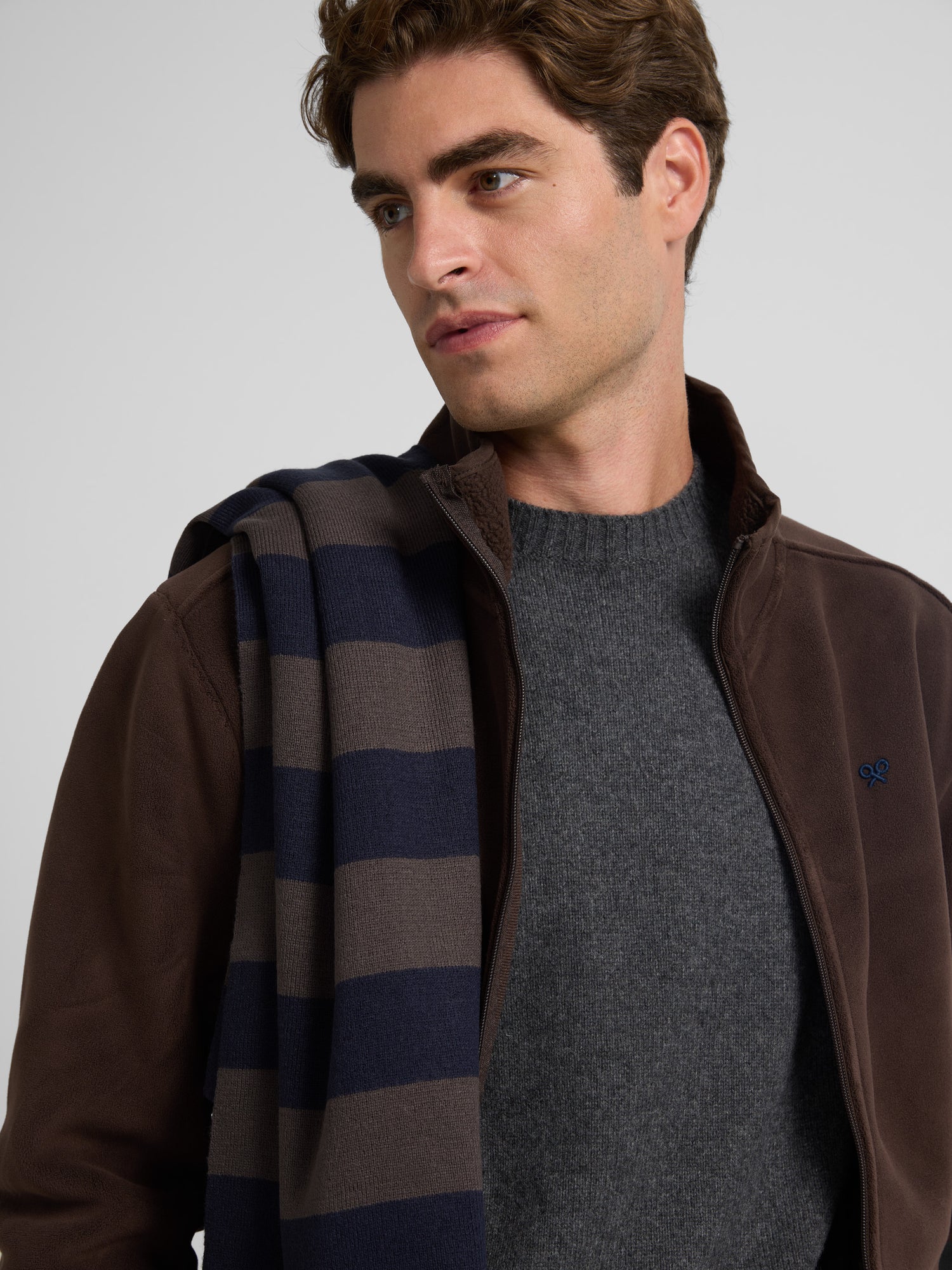 Brown polar fleece