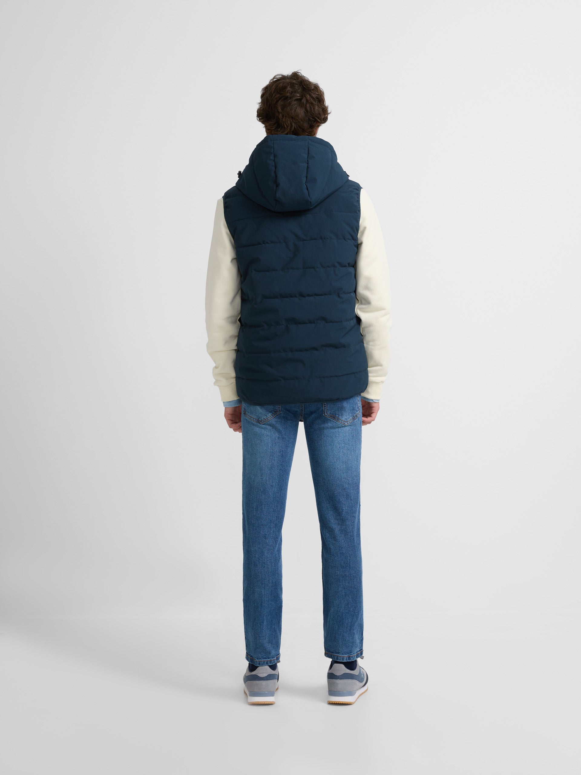 Navy technical hooded vest