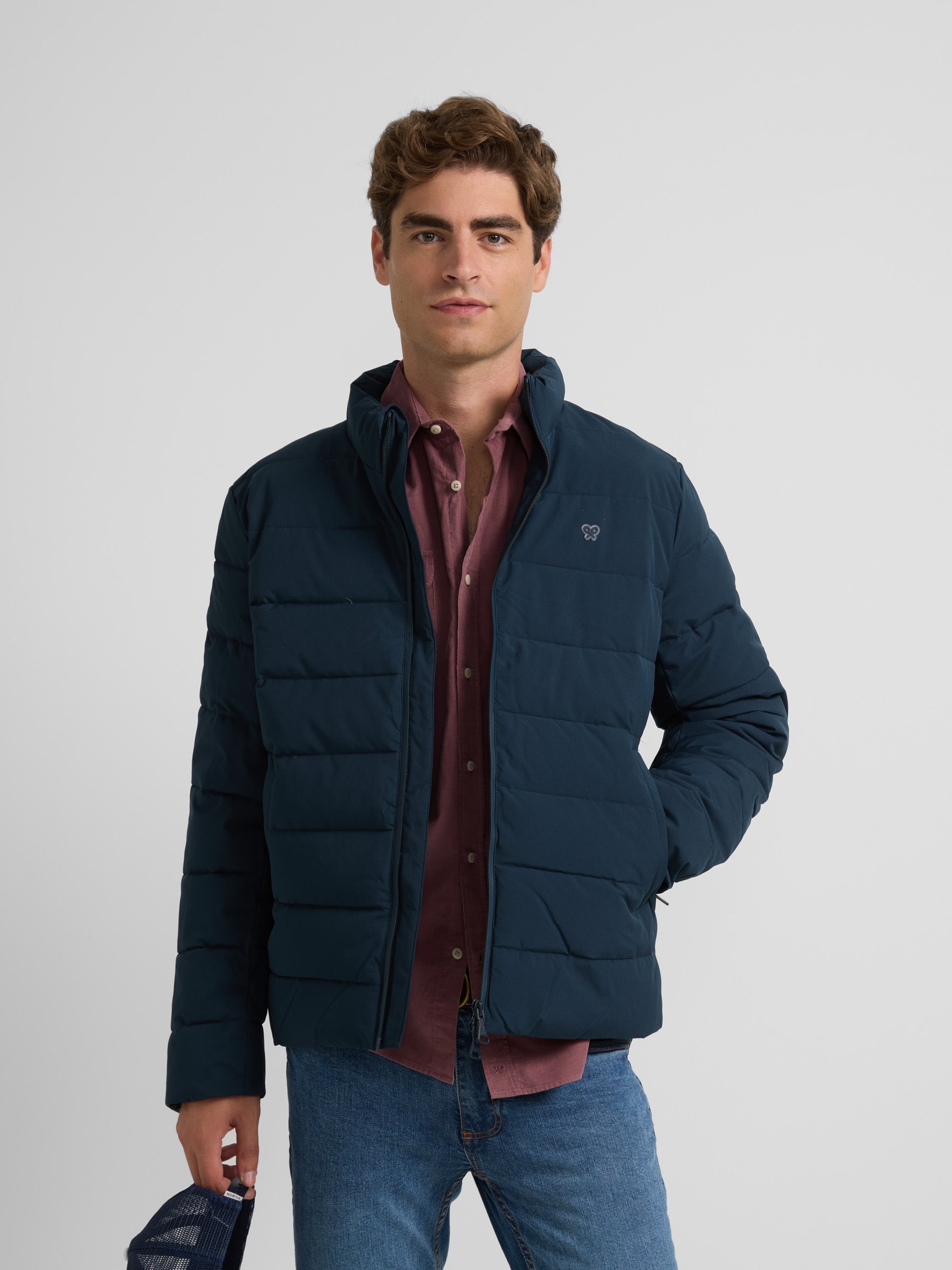 Manteau technique chaud marine