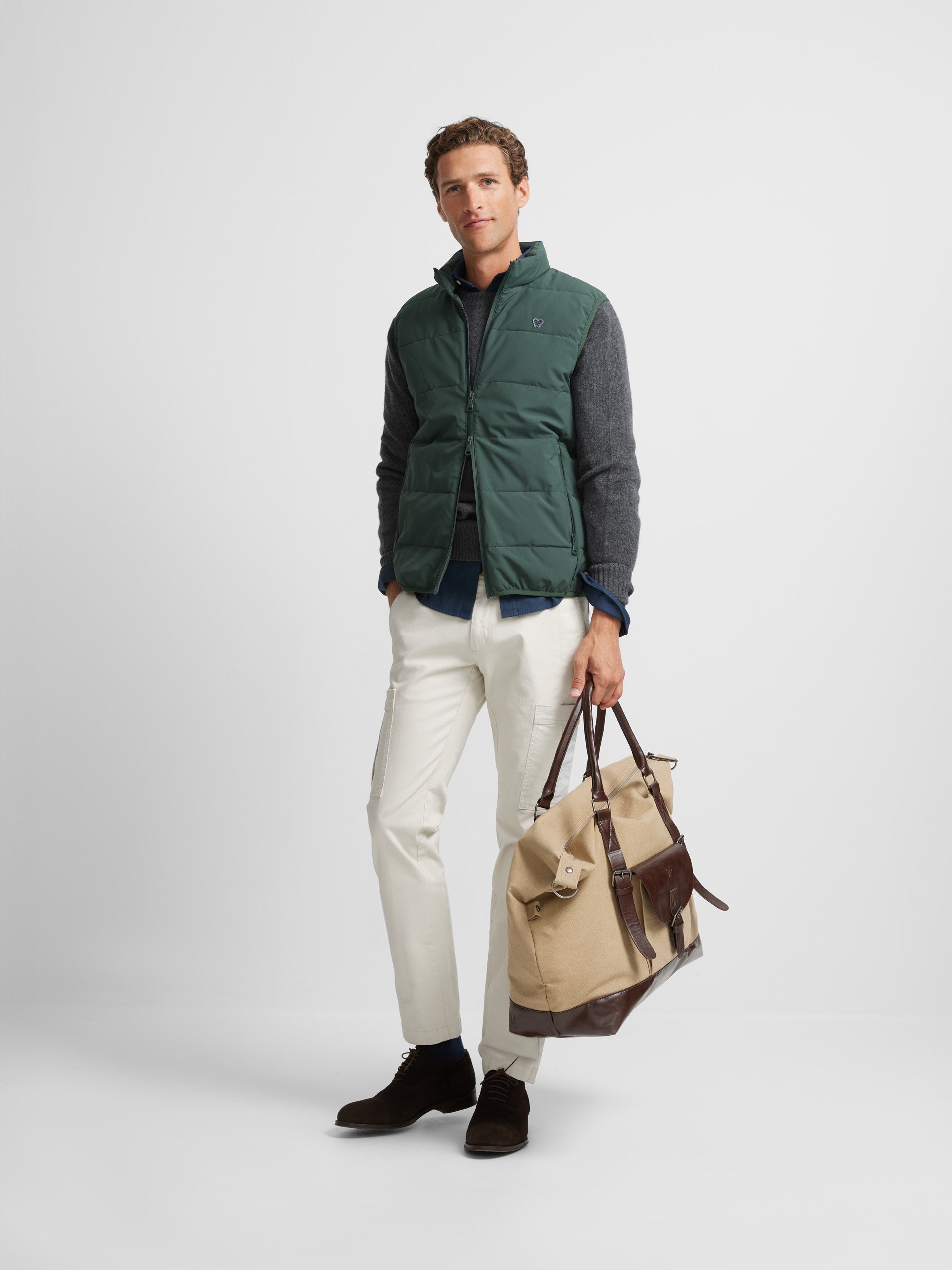 Gilet technique vert