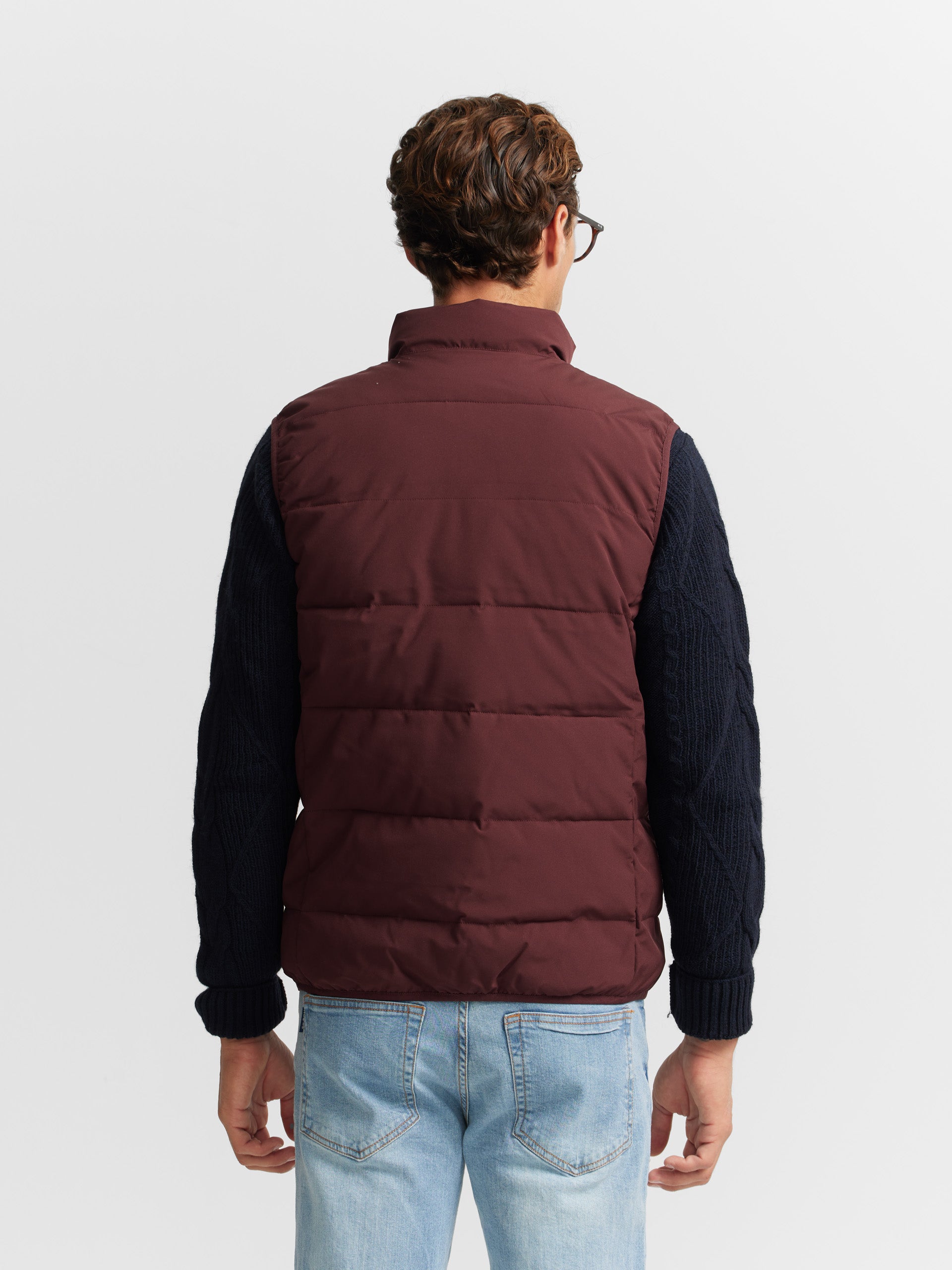 Burgundy technical vest