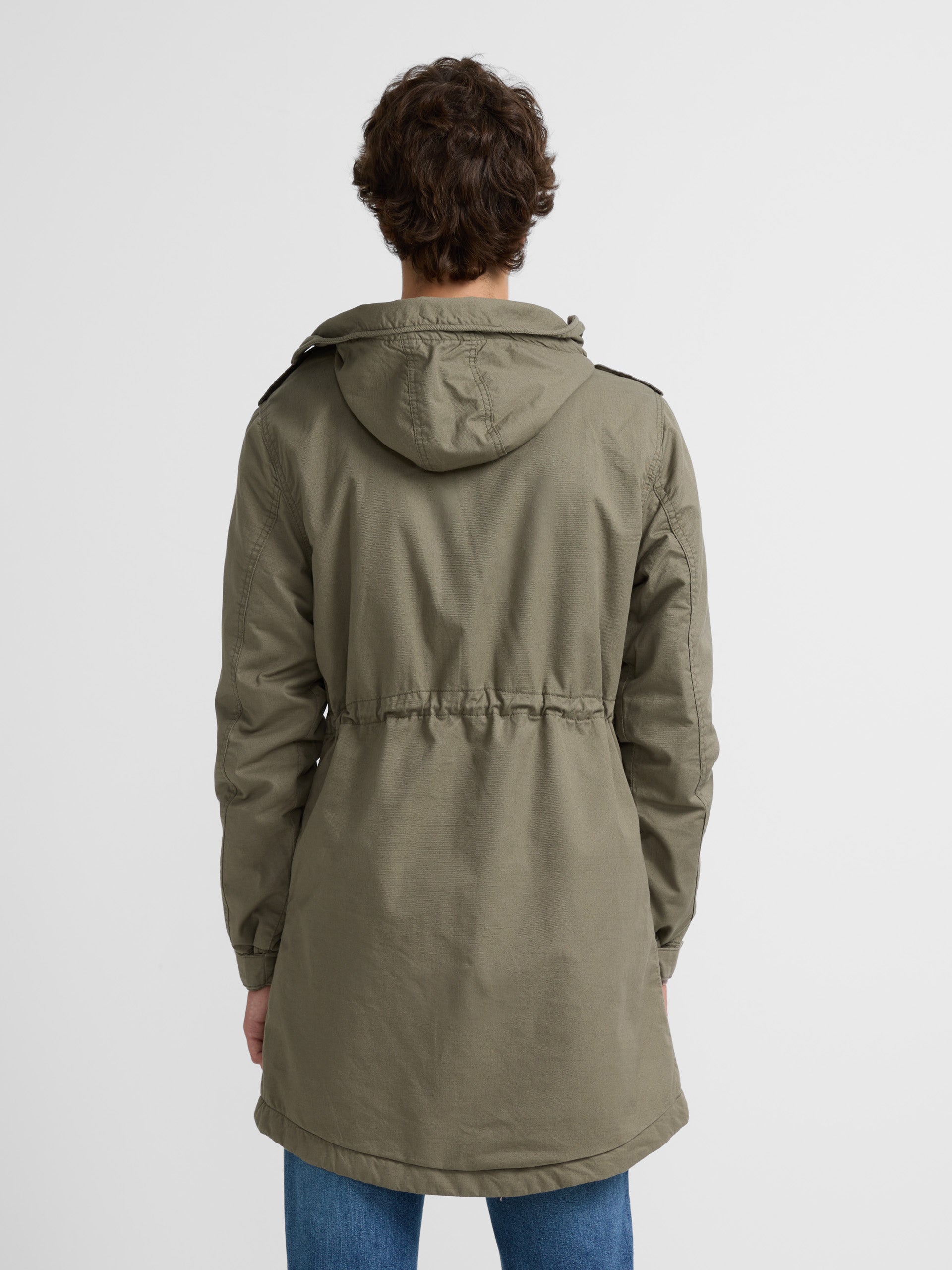 Parka militar garment dye verde