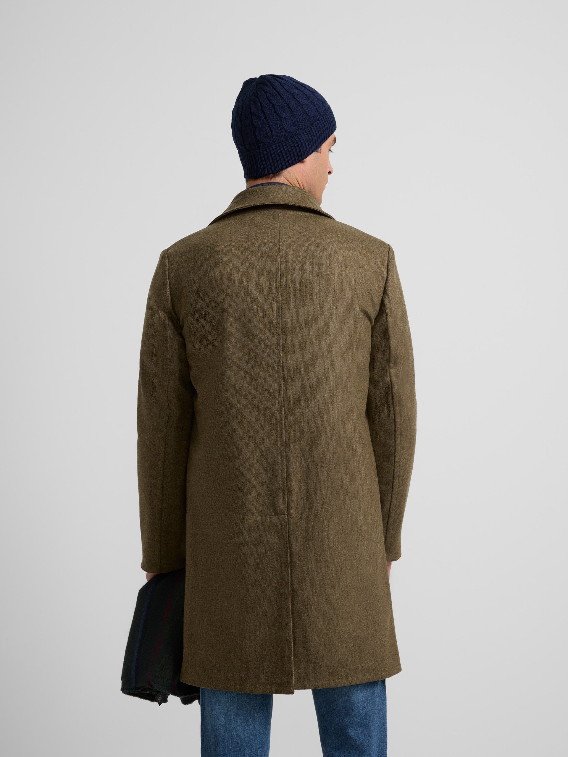 Manteau réversible beige vert