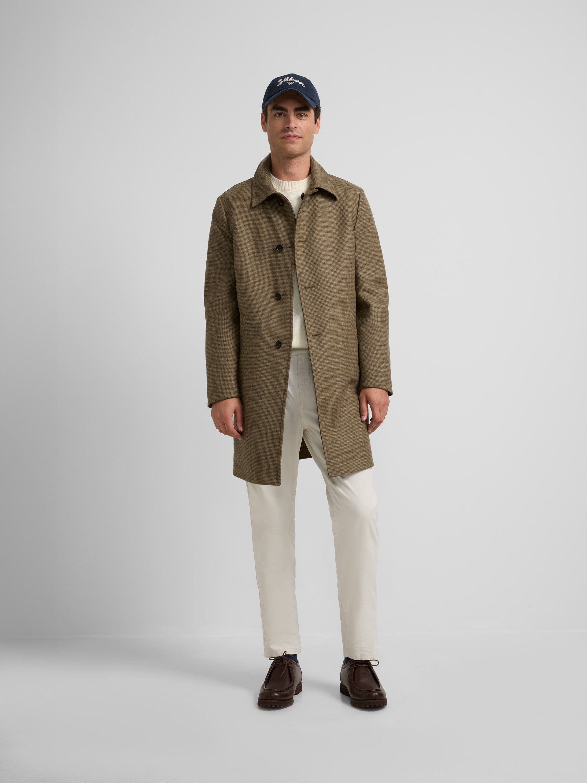 Manteau réversible beige vert