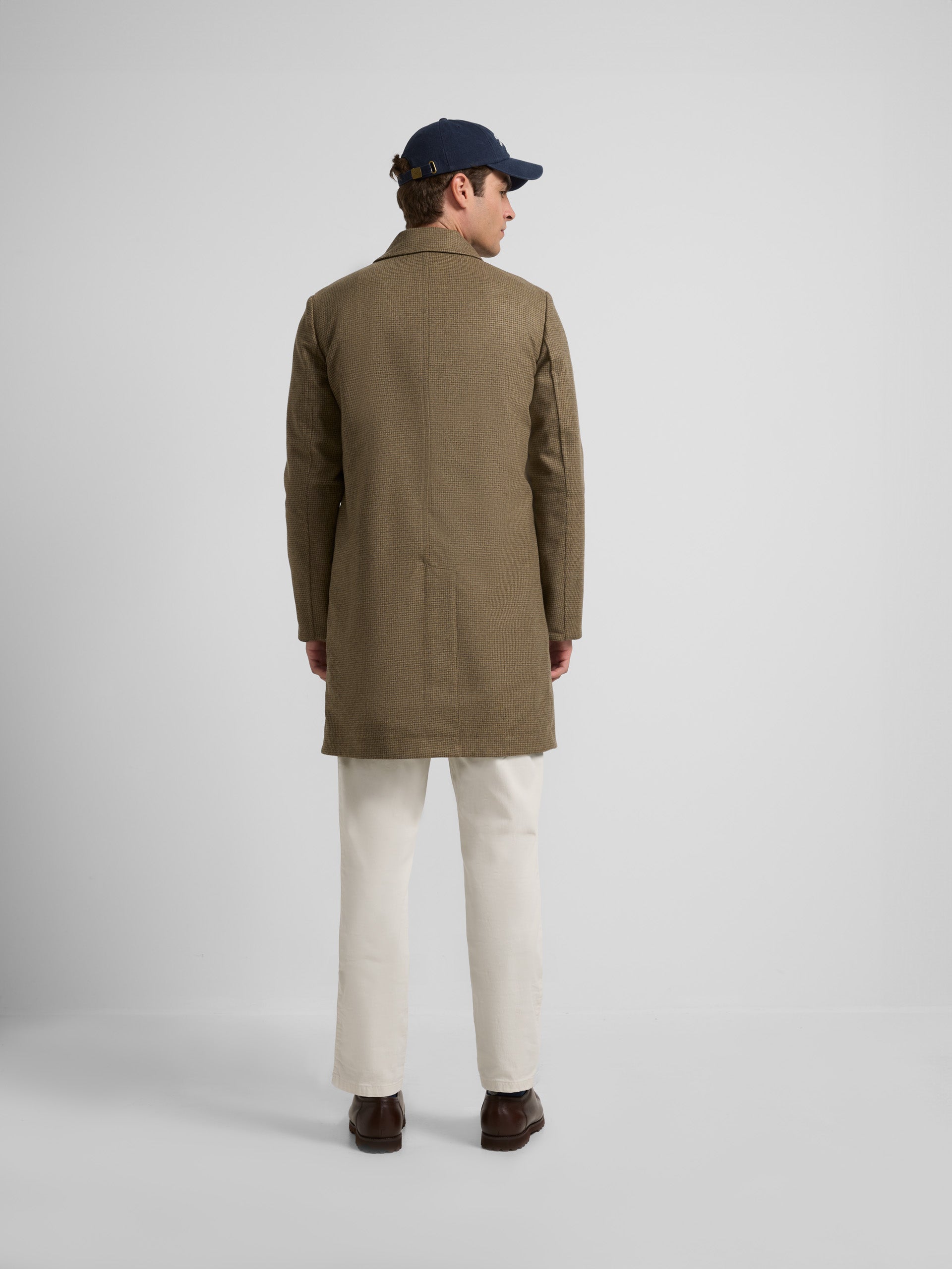 Manteau réversible beige vert