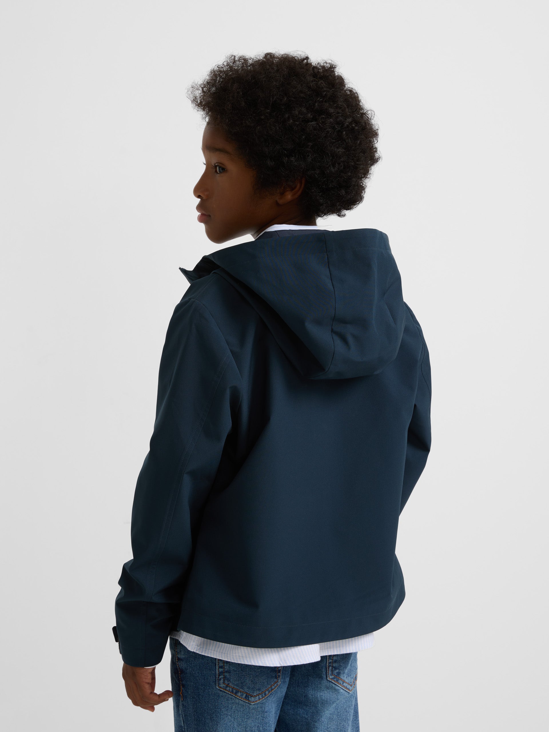 Chaqueta cortavientos kids azul marino