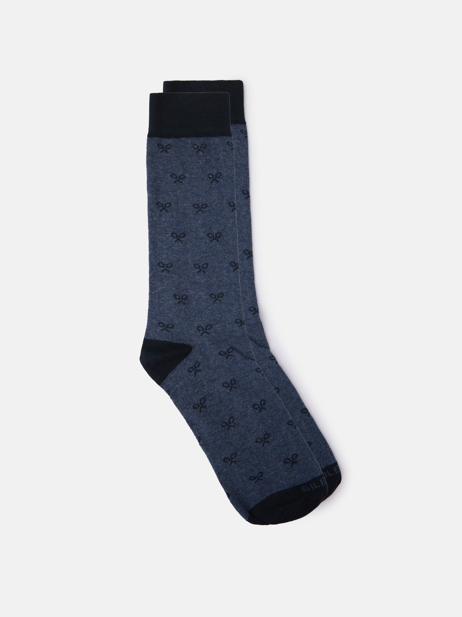 Navy blue multi-racket whistle sock