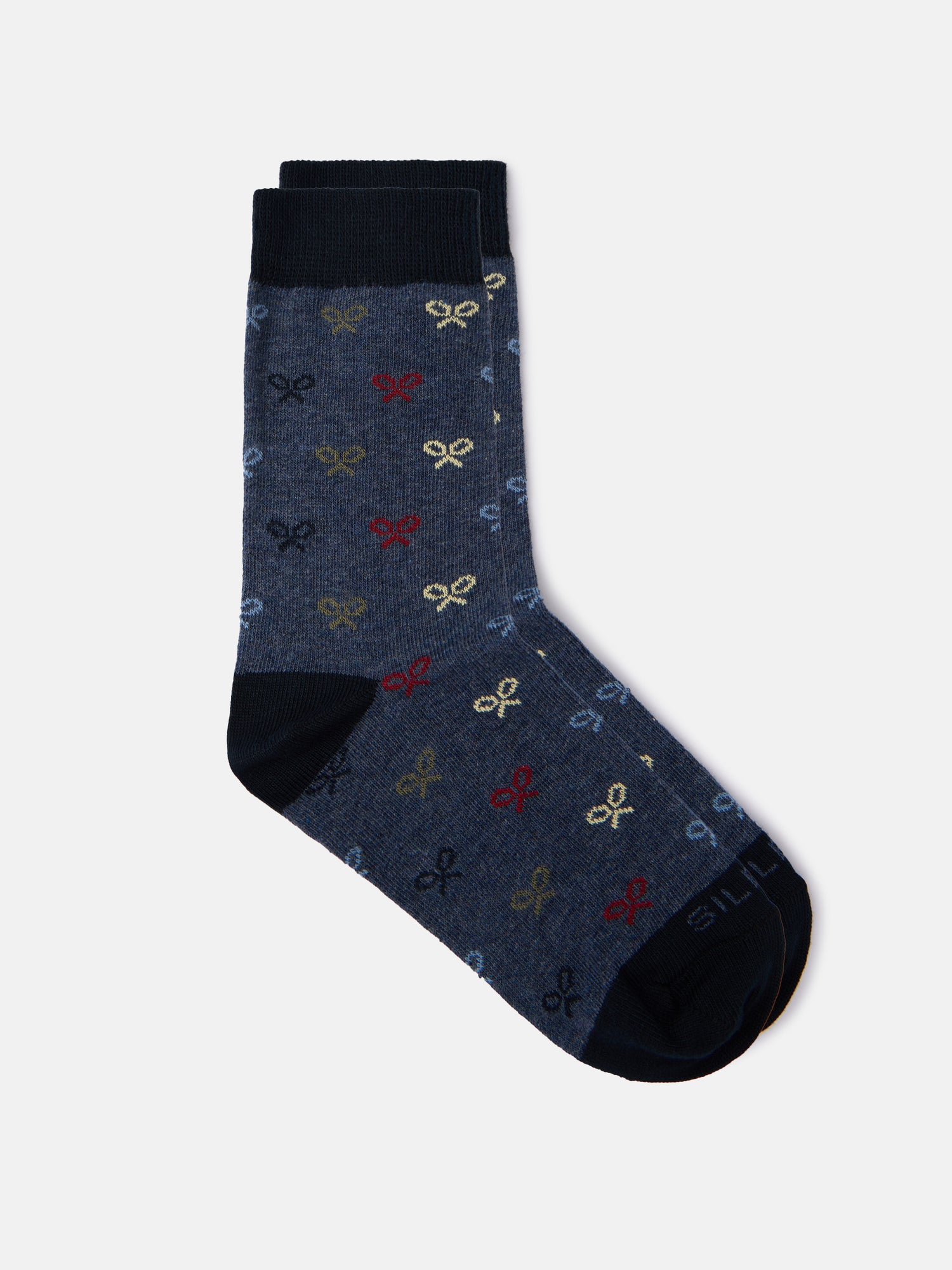 Chaussettes multiraquettes enfant bleu silbon