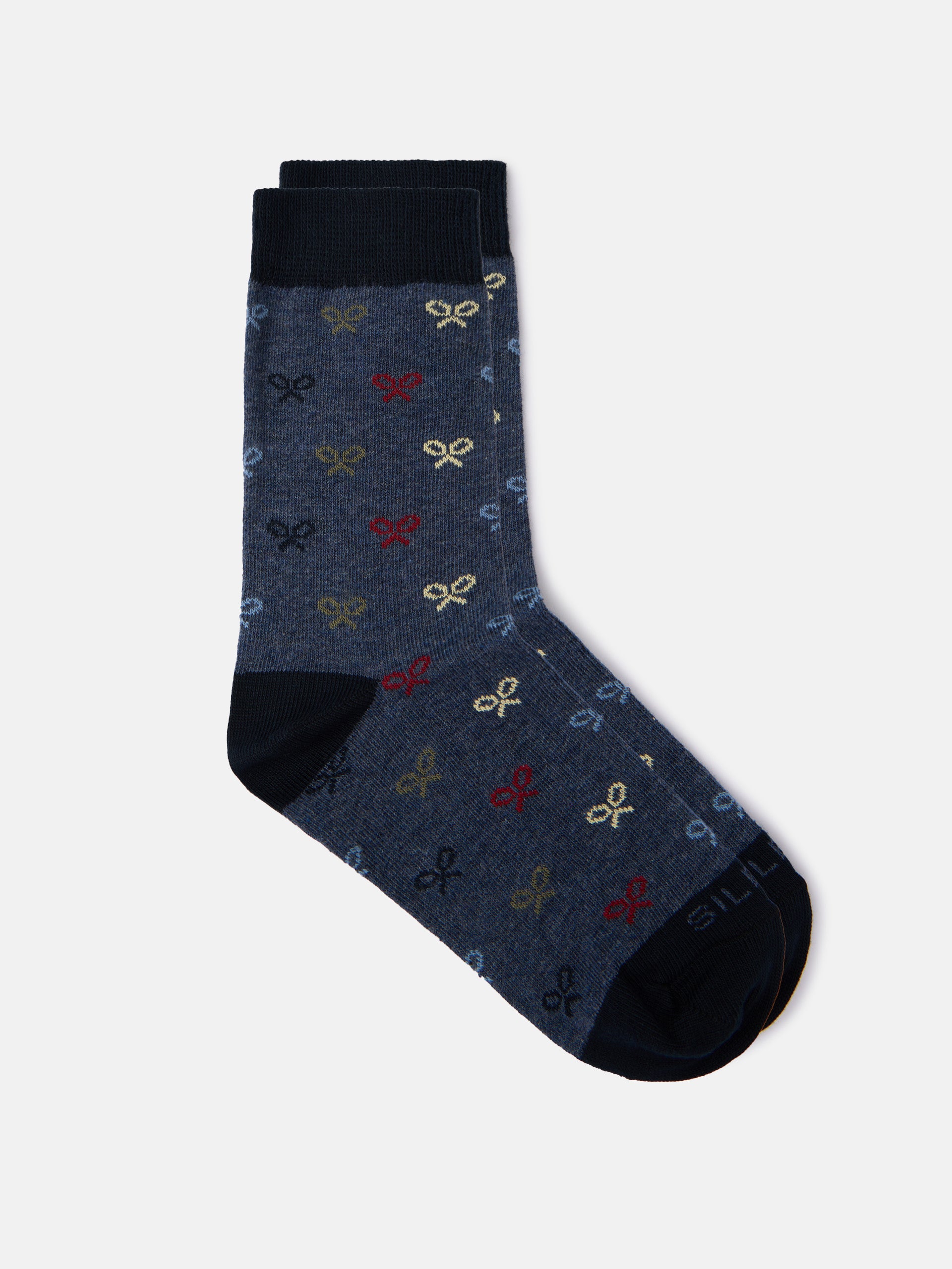 Kids silbon blue multiracket socks