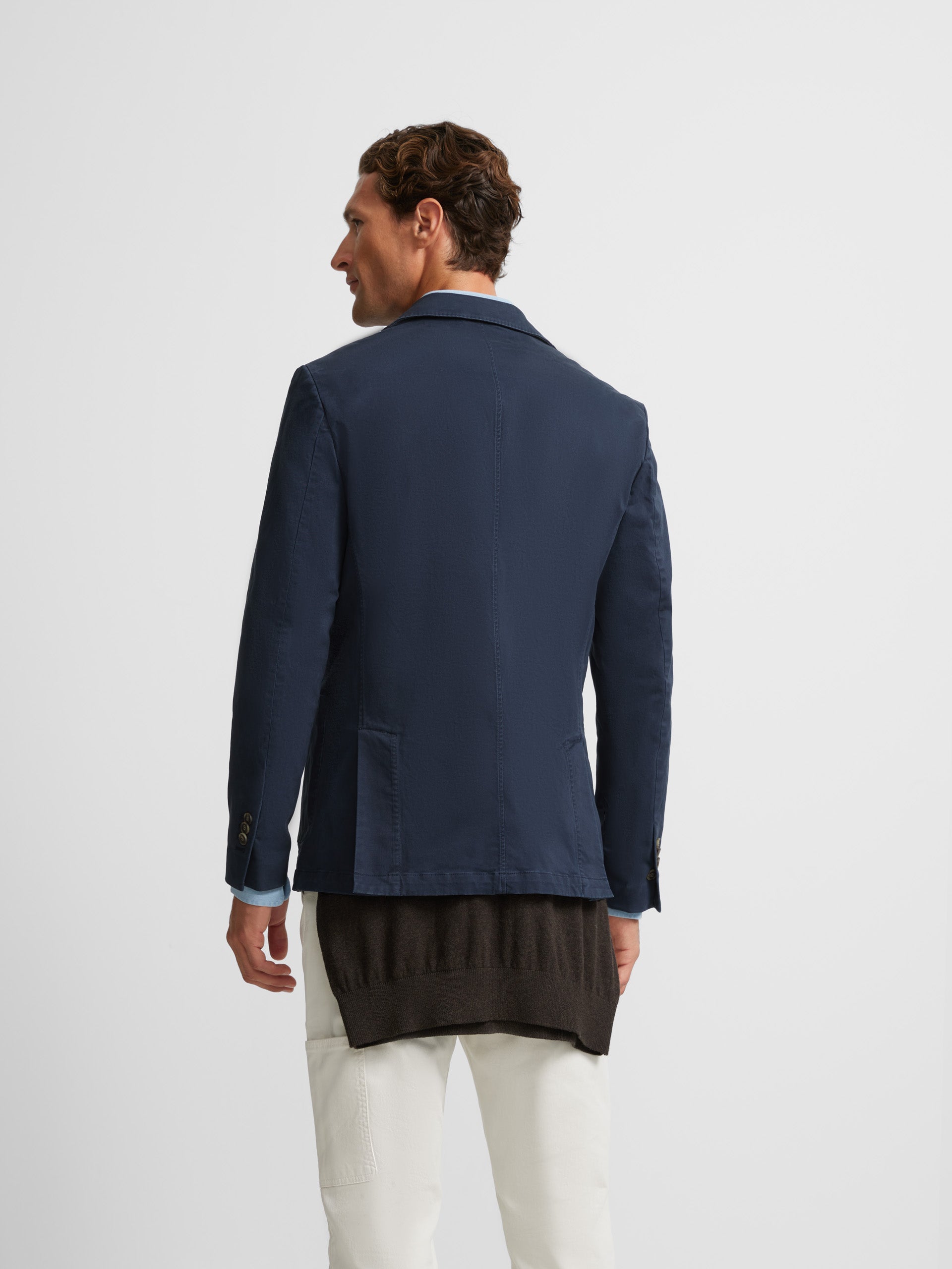 Navy blue casual blazer