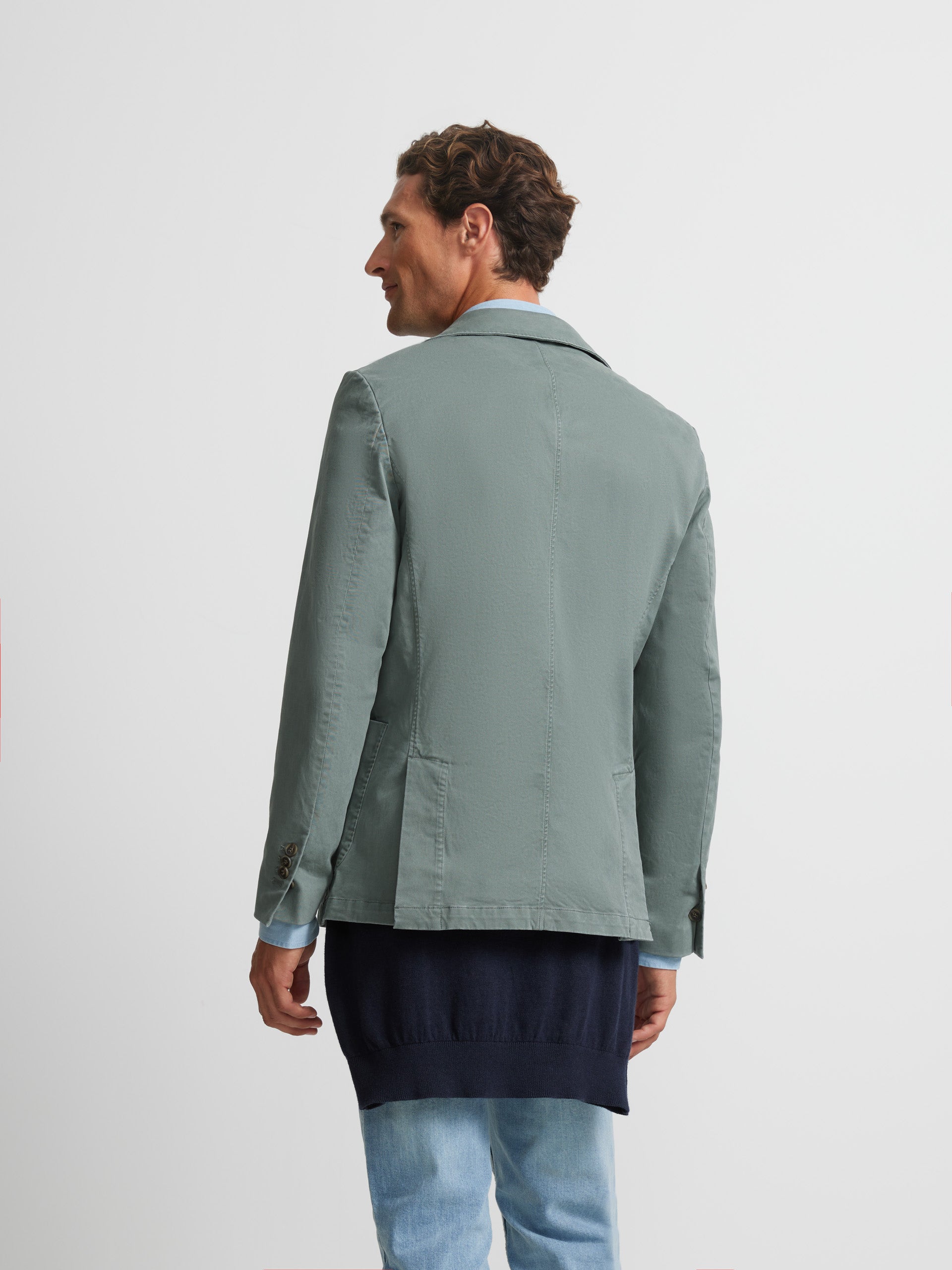 Medium green casual blazer