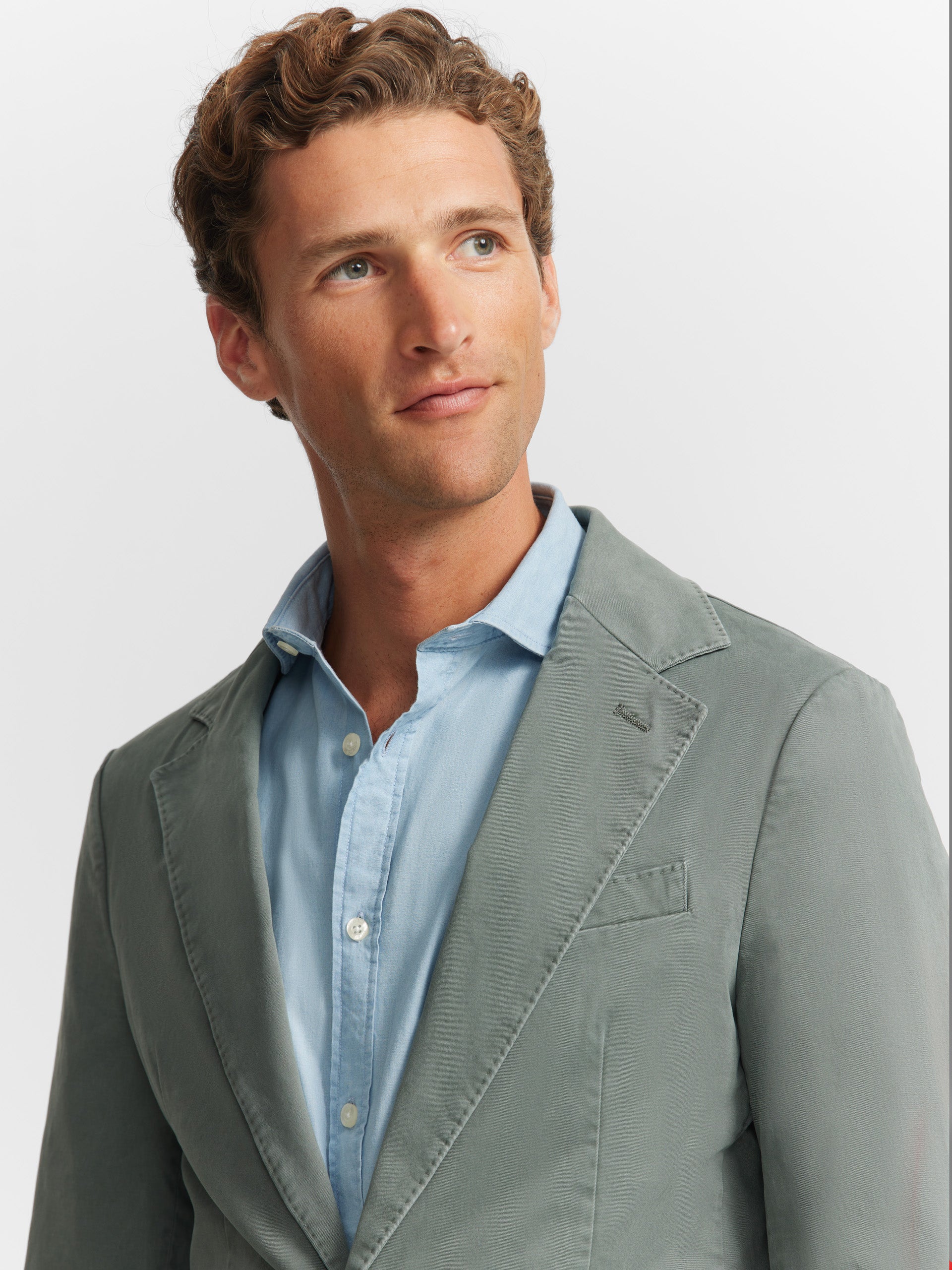 Medium green casual blazer