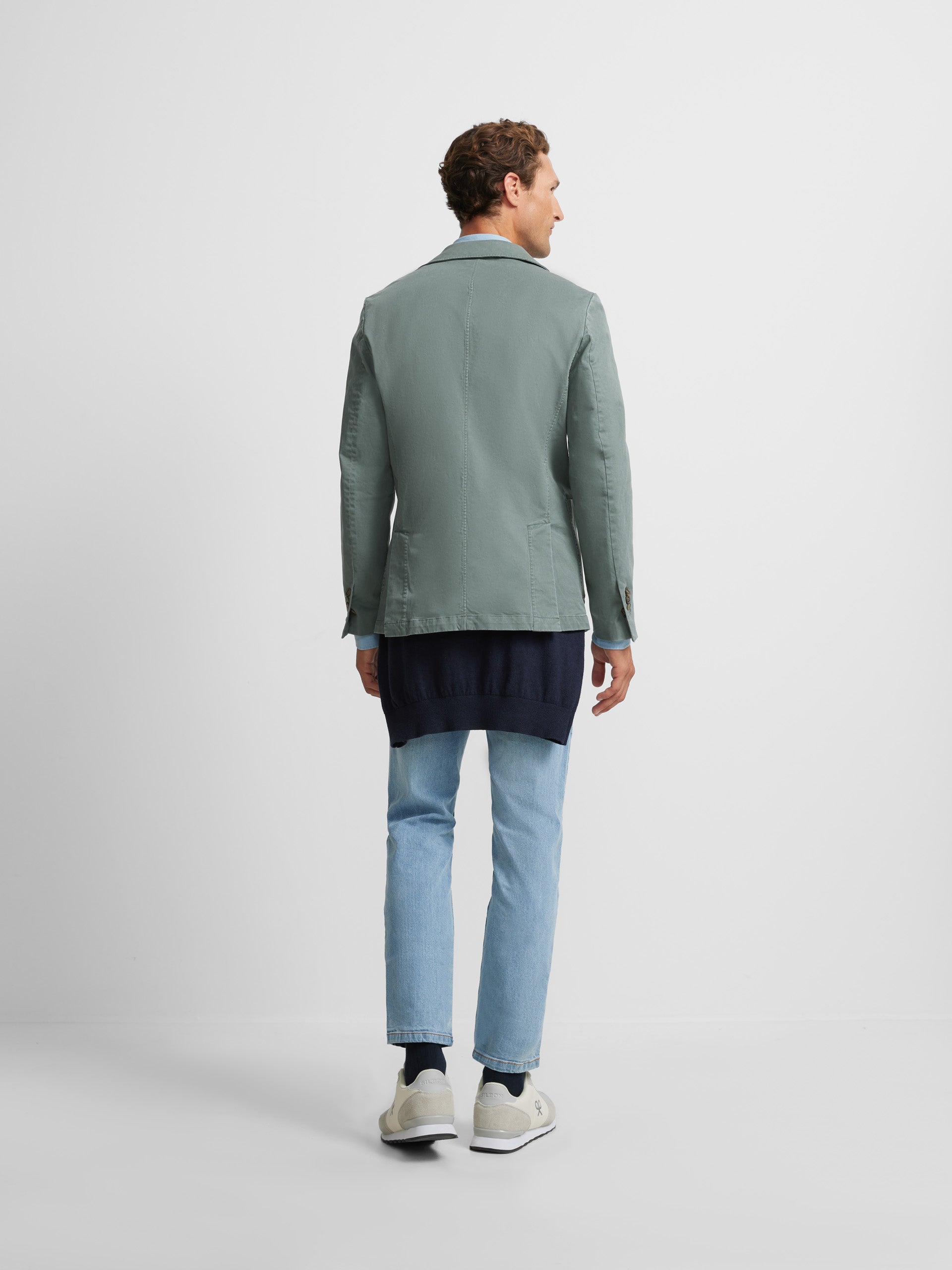 Medium green casual blazer