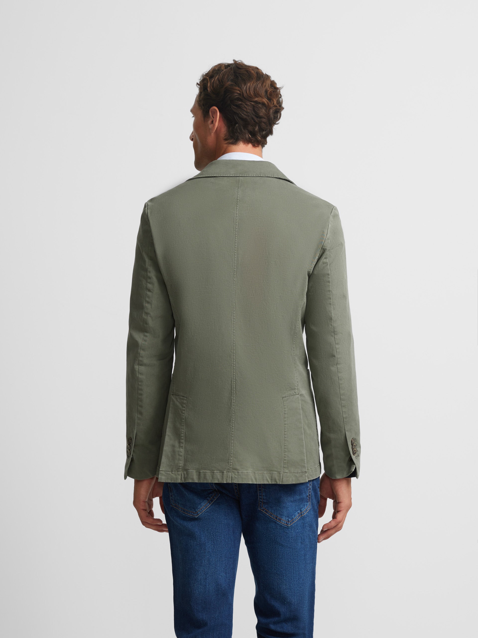 Khaki casual blazer