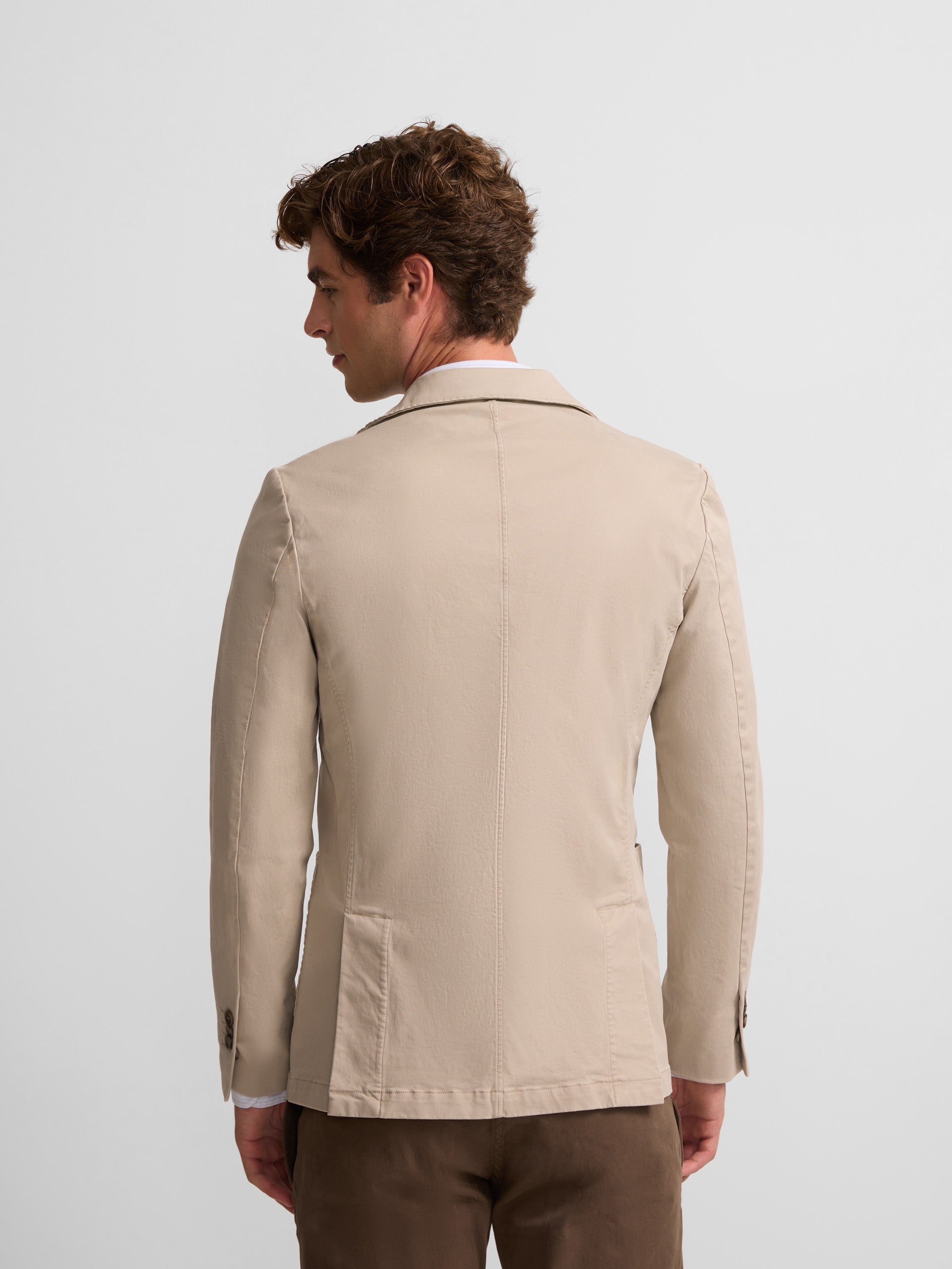 Medium beige casual blazer