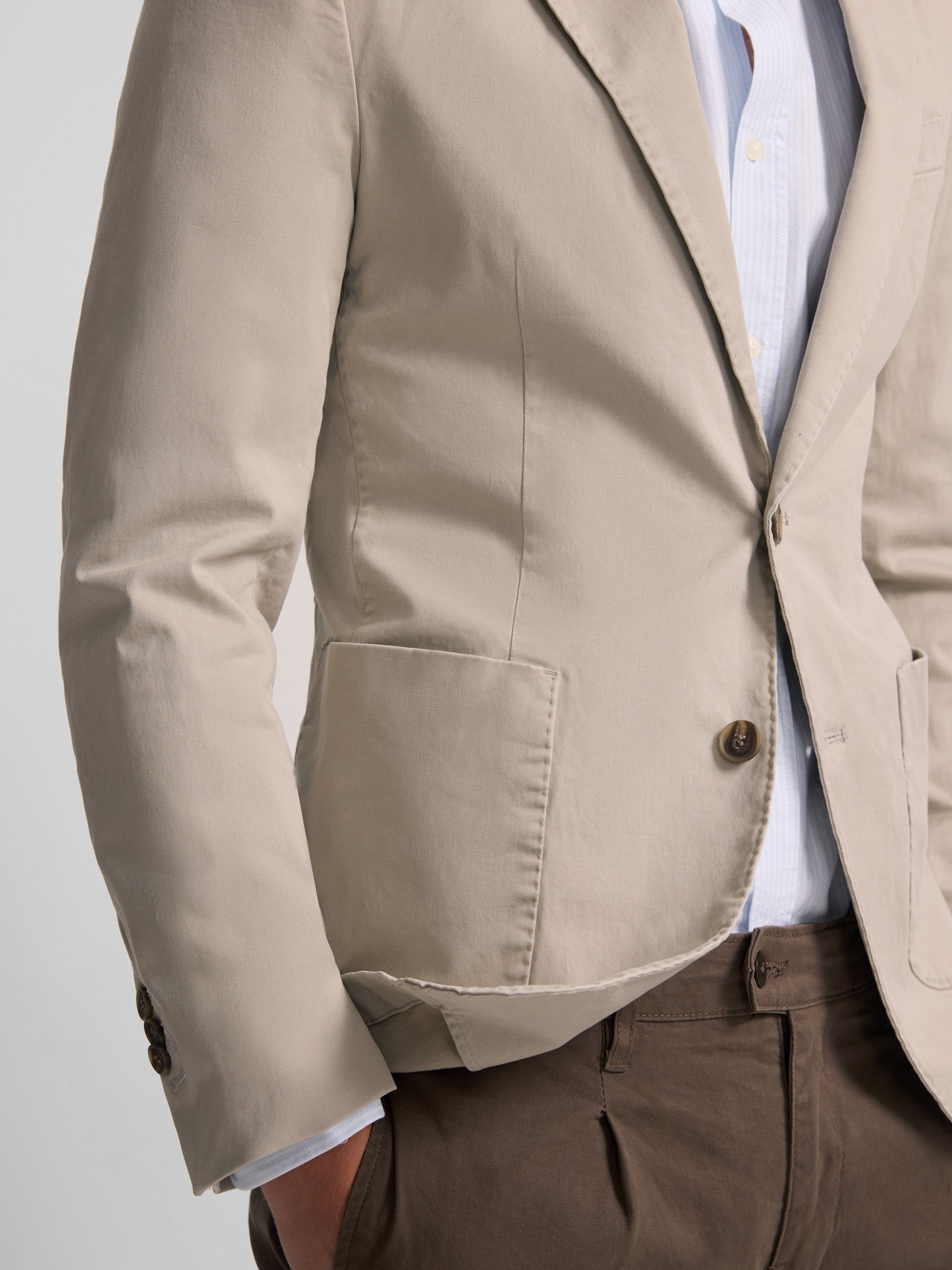 Medium beige casual blazer