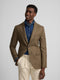 Classic brown houndstooth blazer