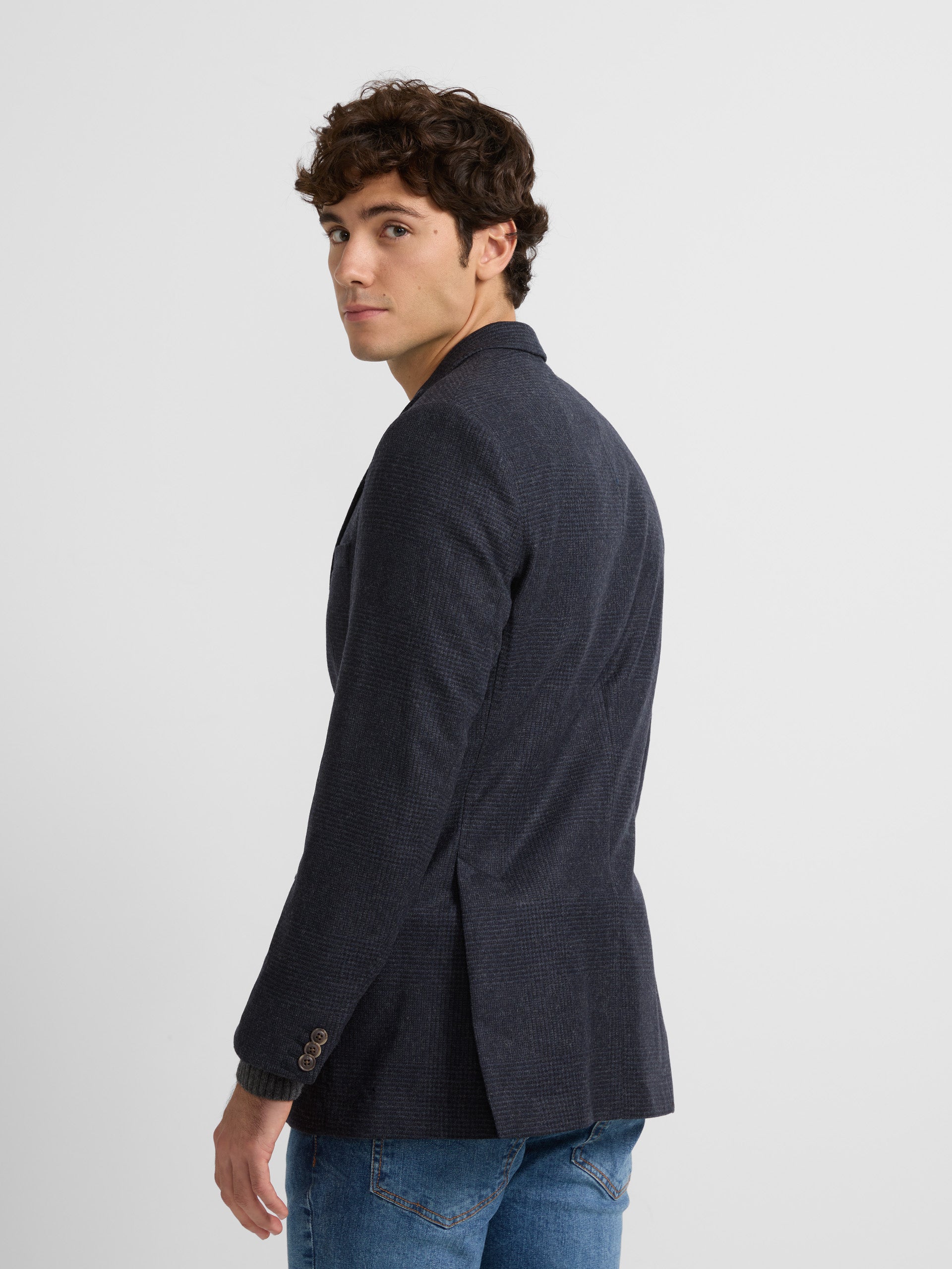 Blazer gallois bleu marine