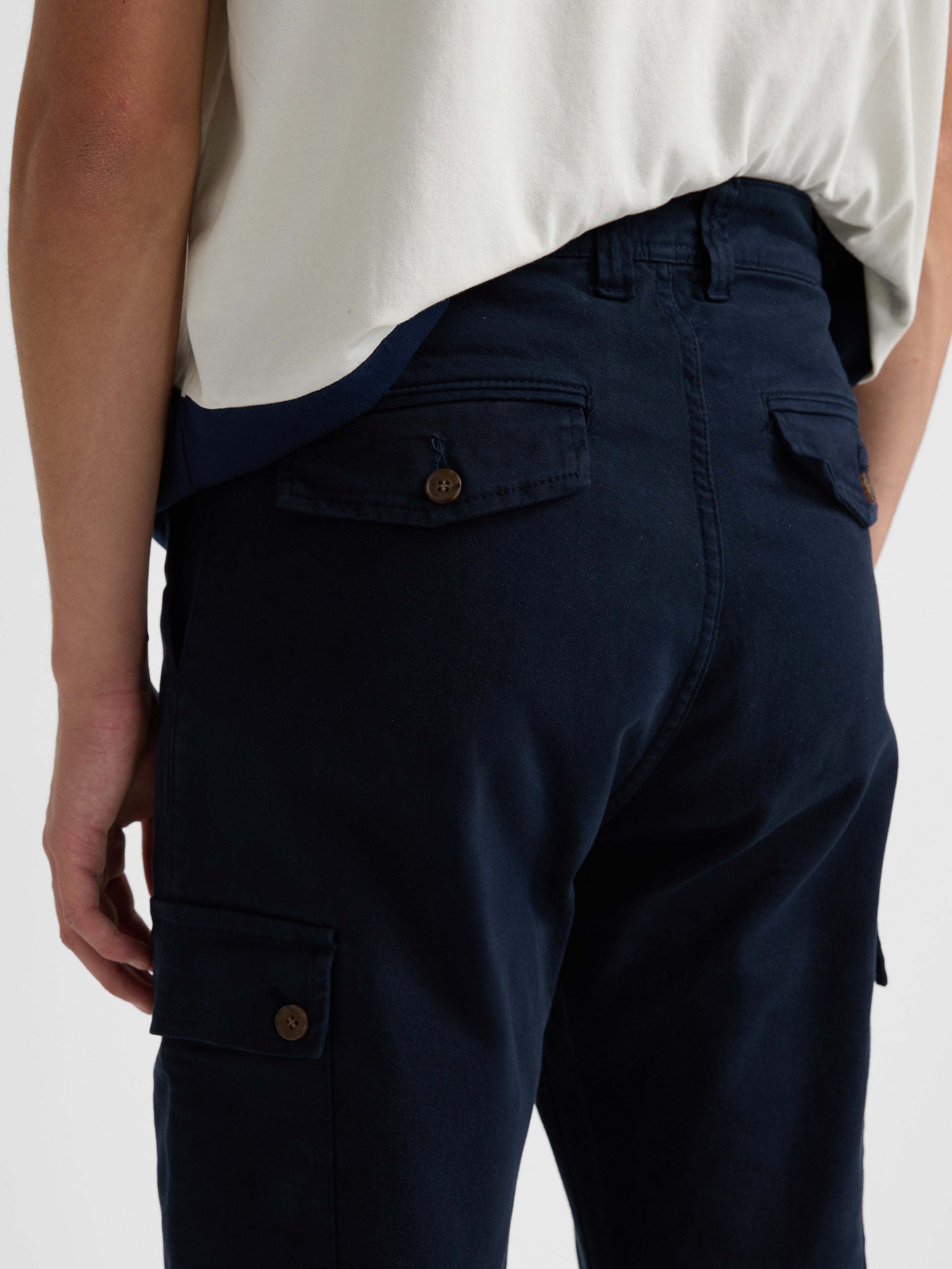 Navy blue baggy sport pants