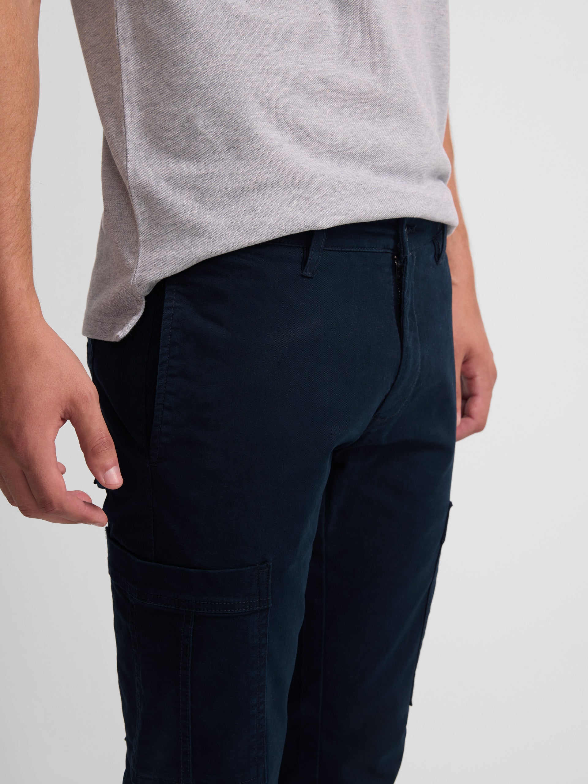 Navy blue cargo sport pants