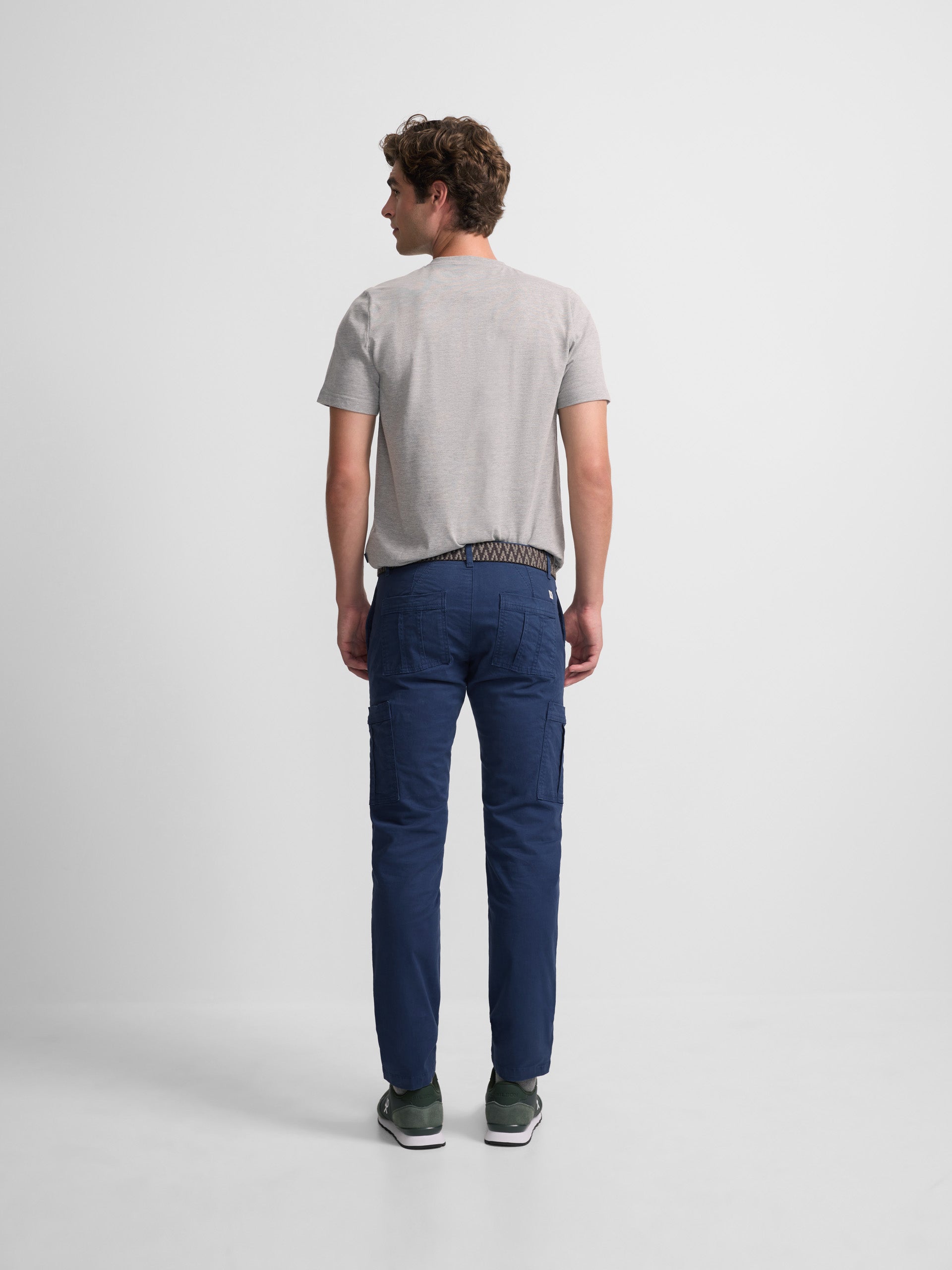 Pantalon sport cargo azul medio