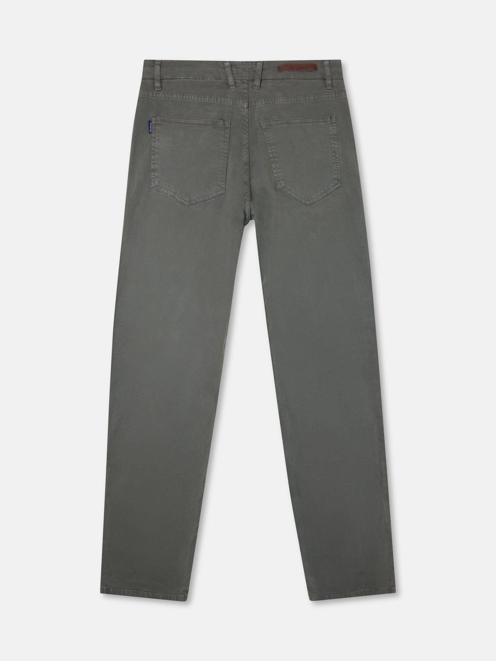 Dark grey five-pocket sports trousers