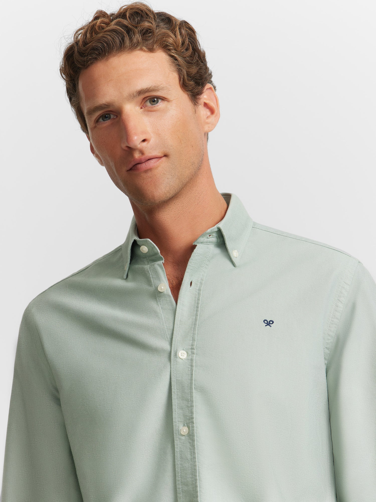 Camisa sport oxford verde