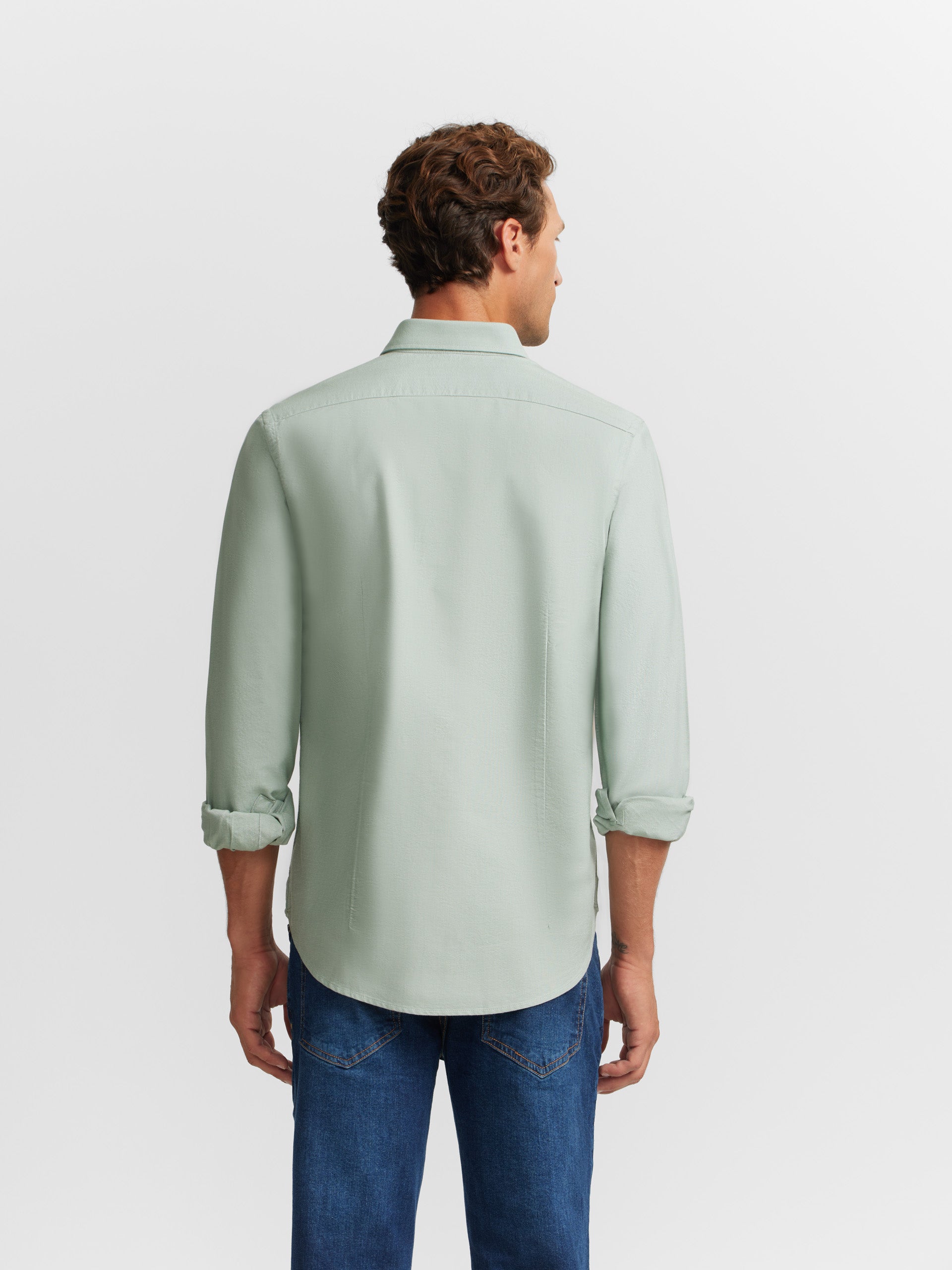 Chemise sport oxford verte