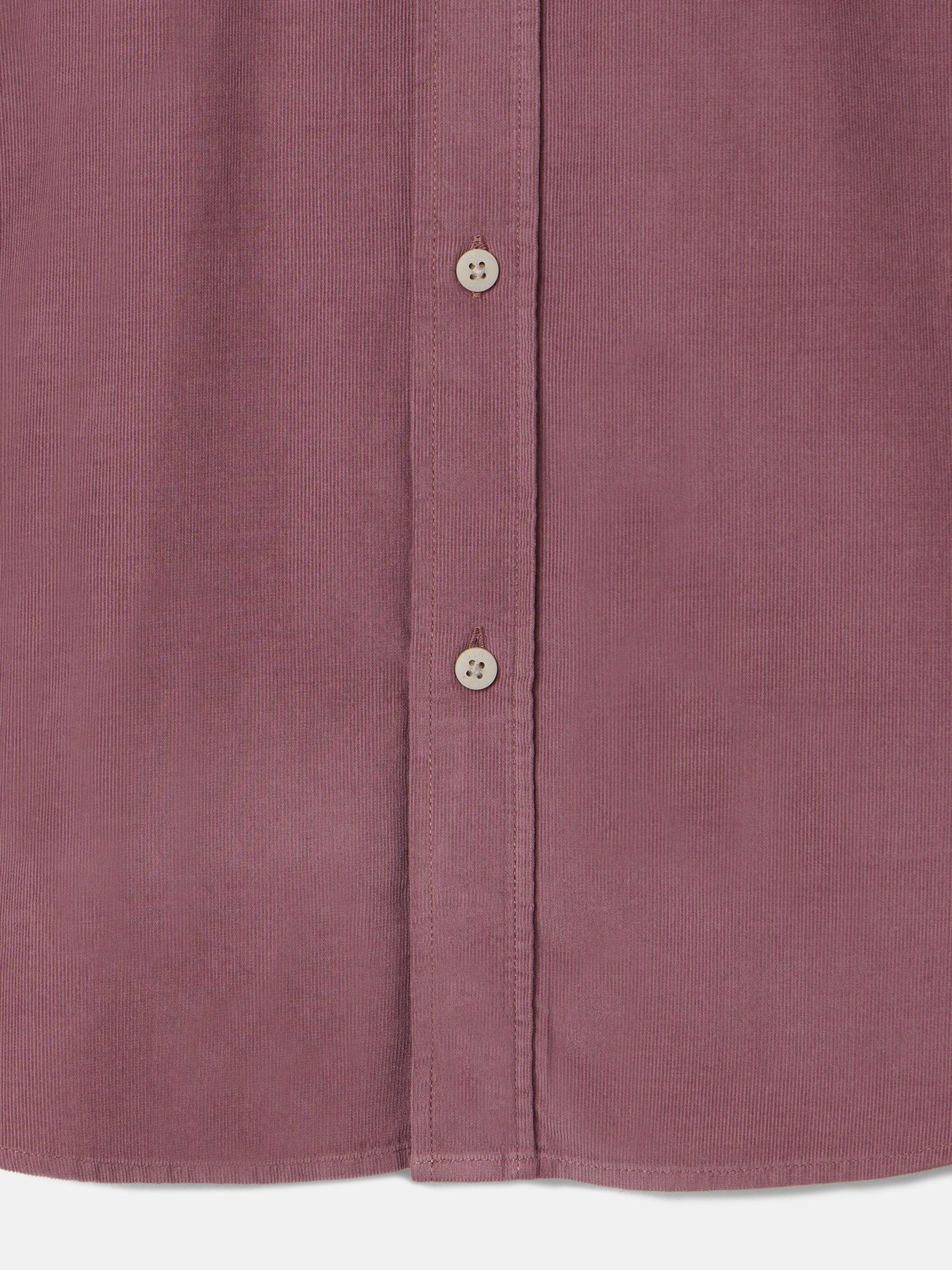 Corduroy sport shirt with burgundy pockets