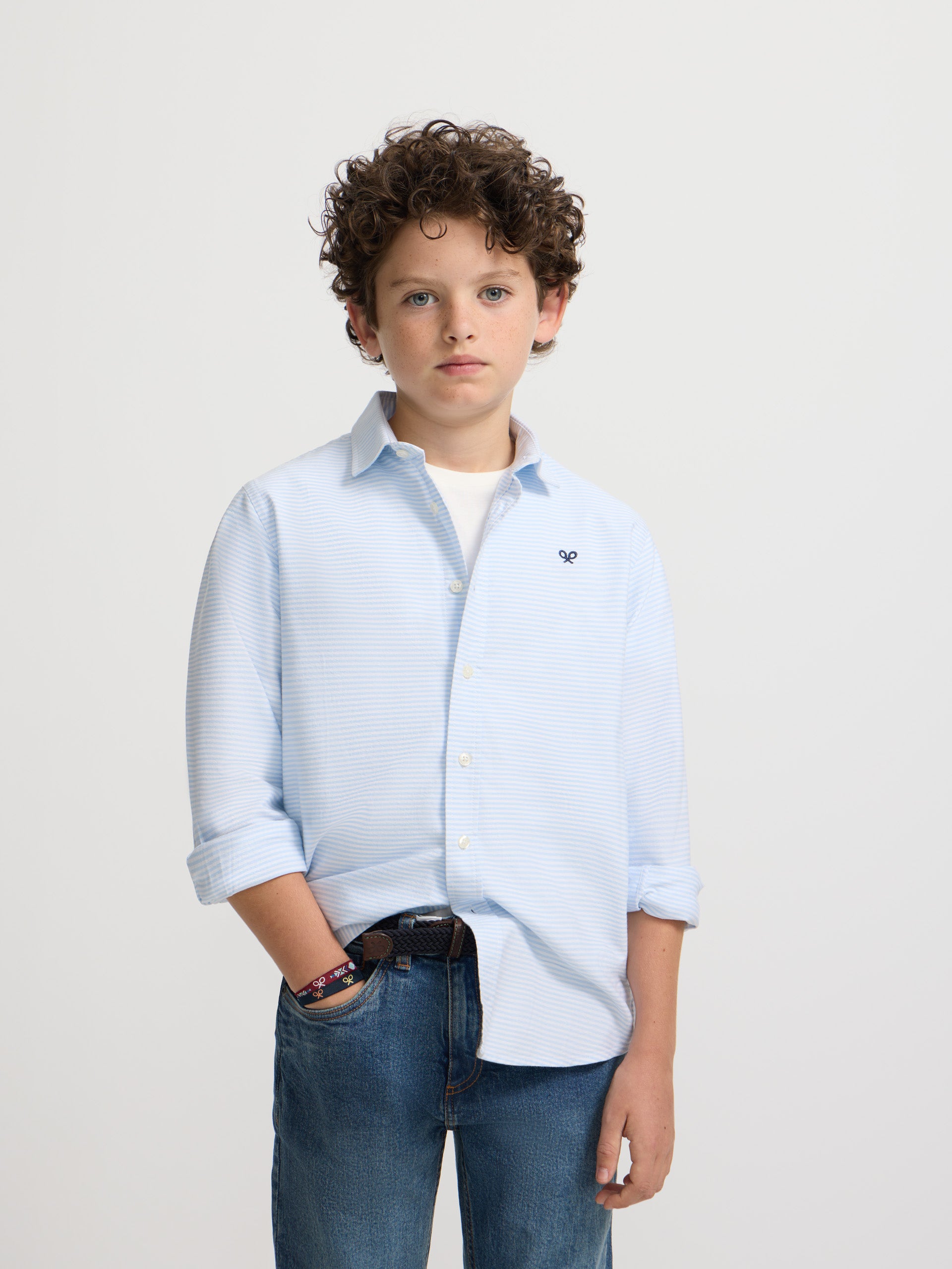 Camisa sport kids raya horizontal azul