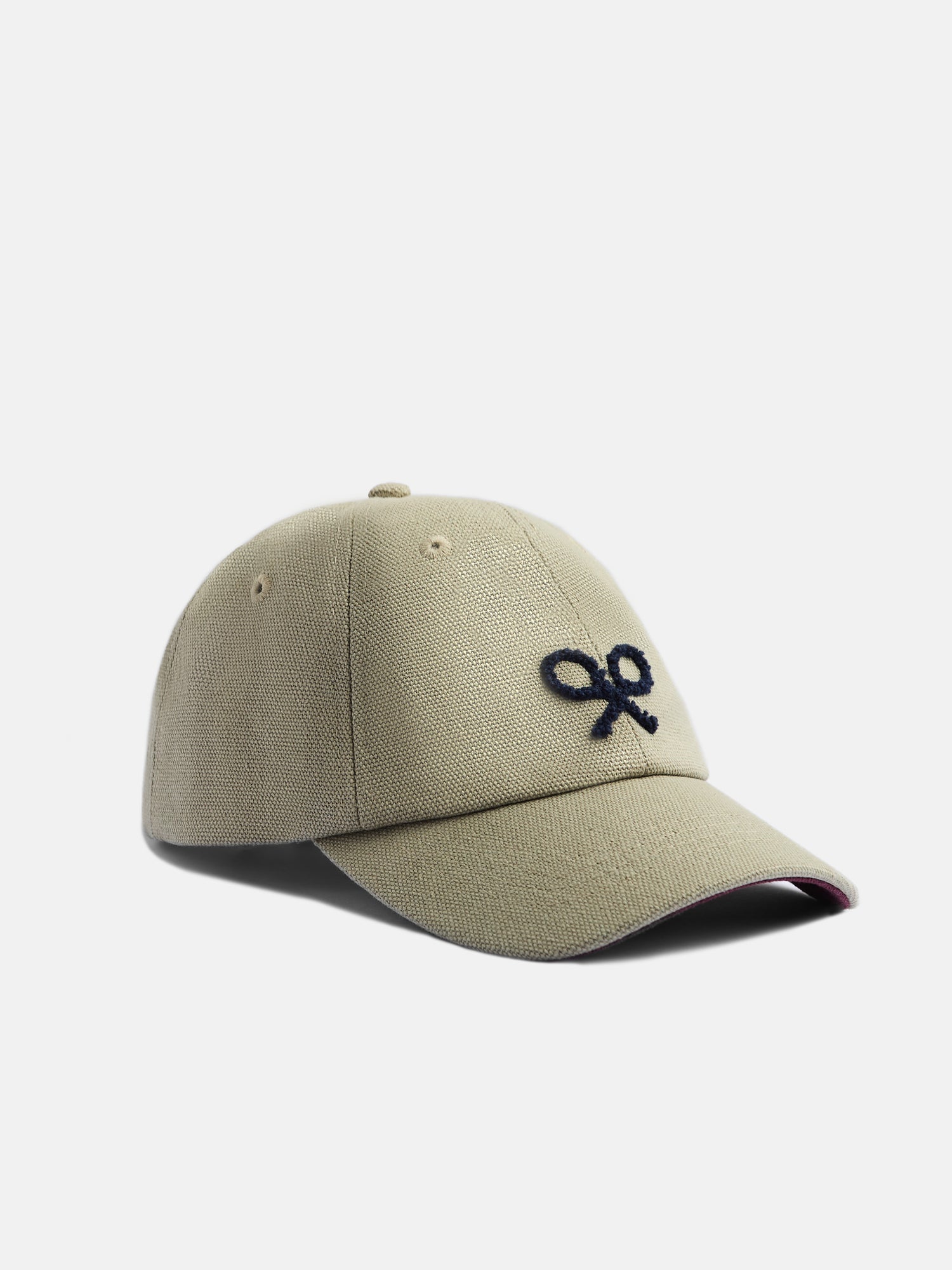 Kids beige racket cap