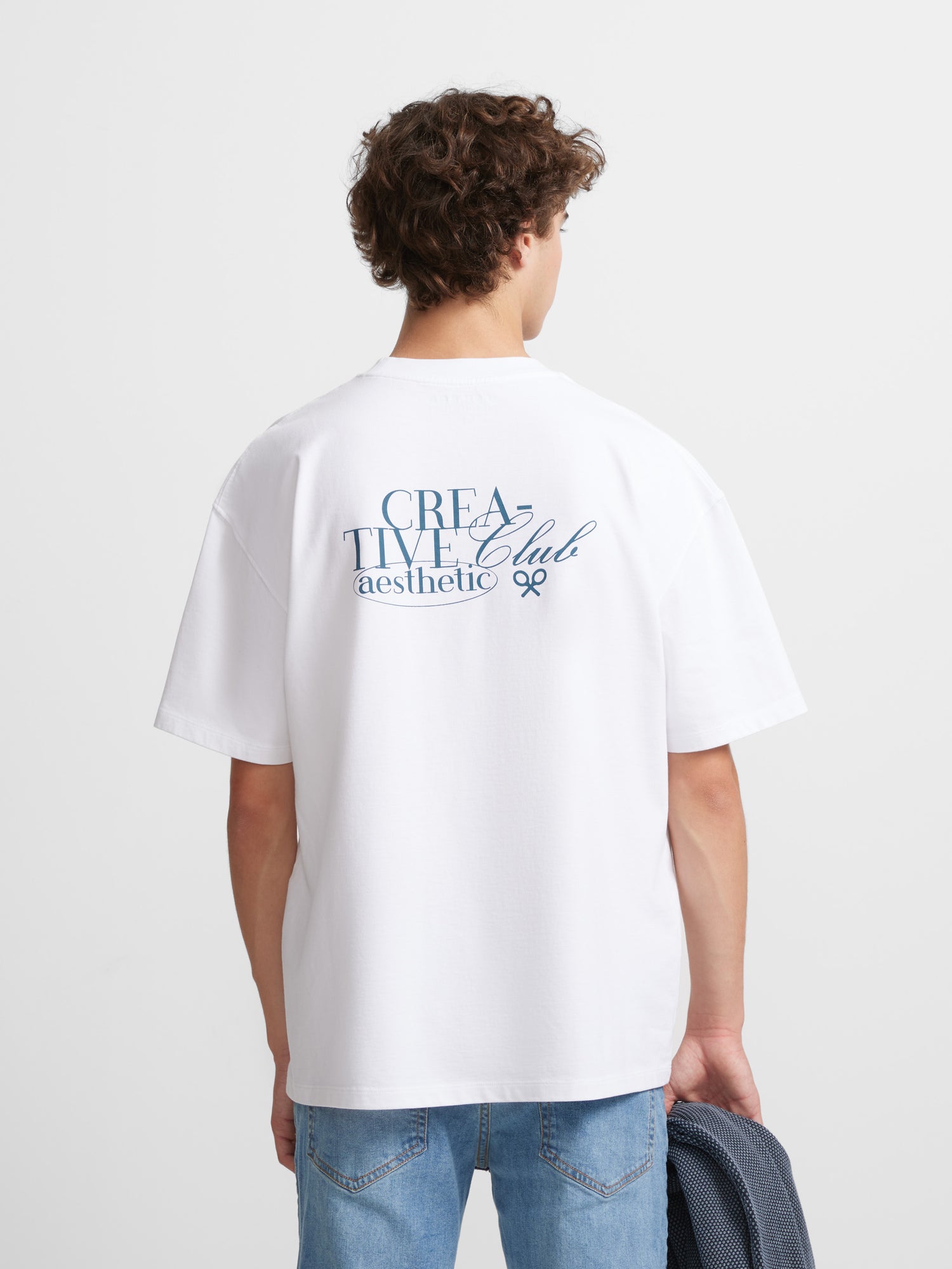 T-shirt blanc coupe spéciale creative club