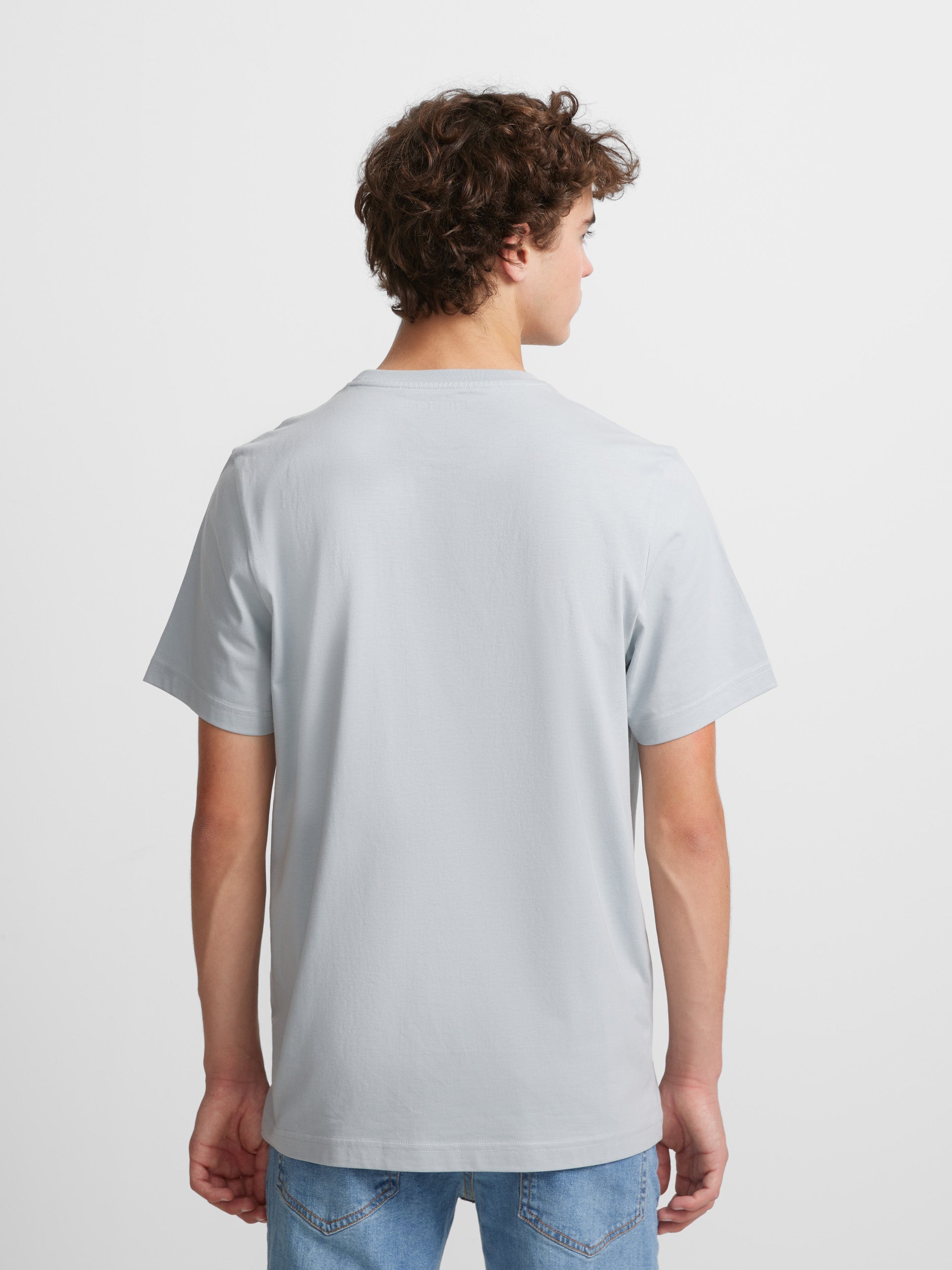 Medium light blue racket logo t-shirt