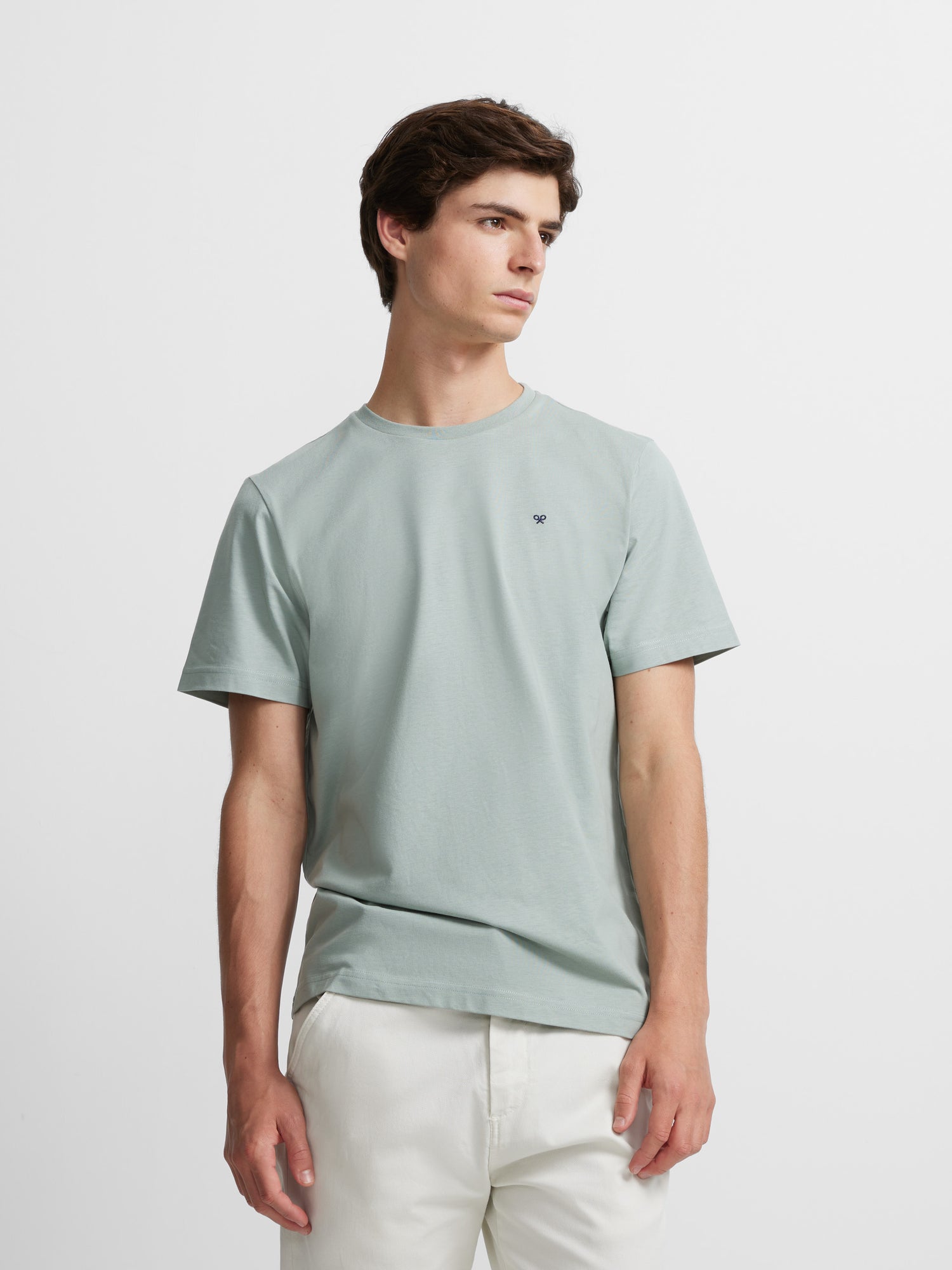 Light green silbon mini logo t-shirt