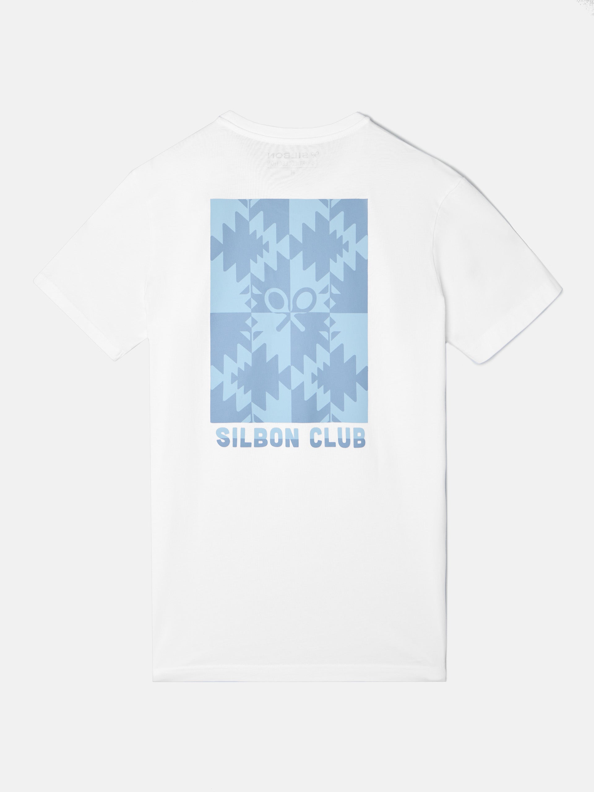 Camiseta cuadro etnico silbon club blanca