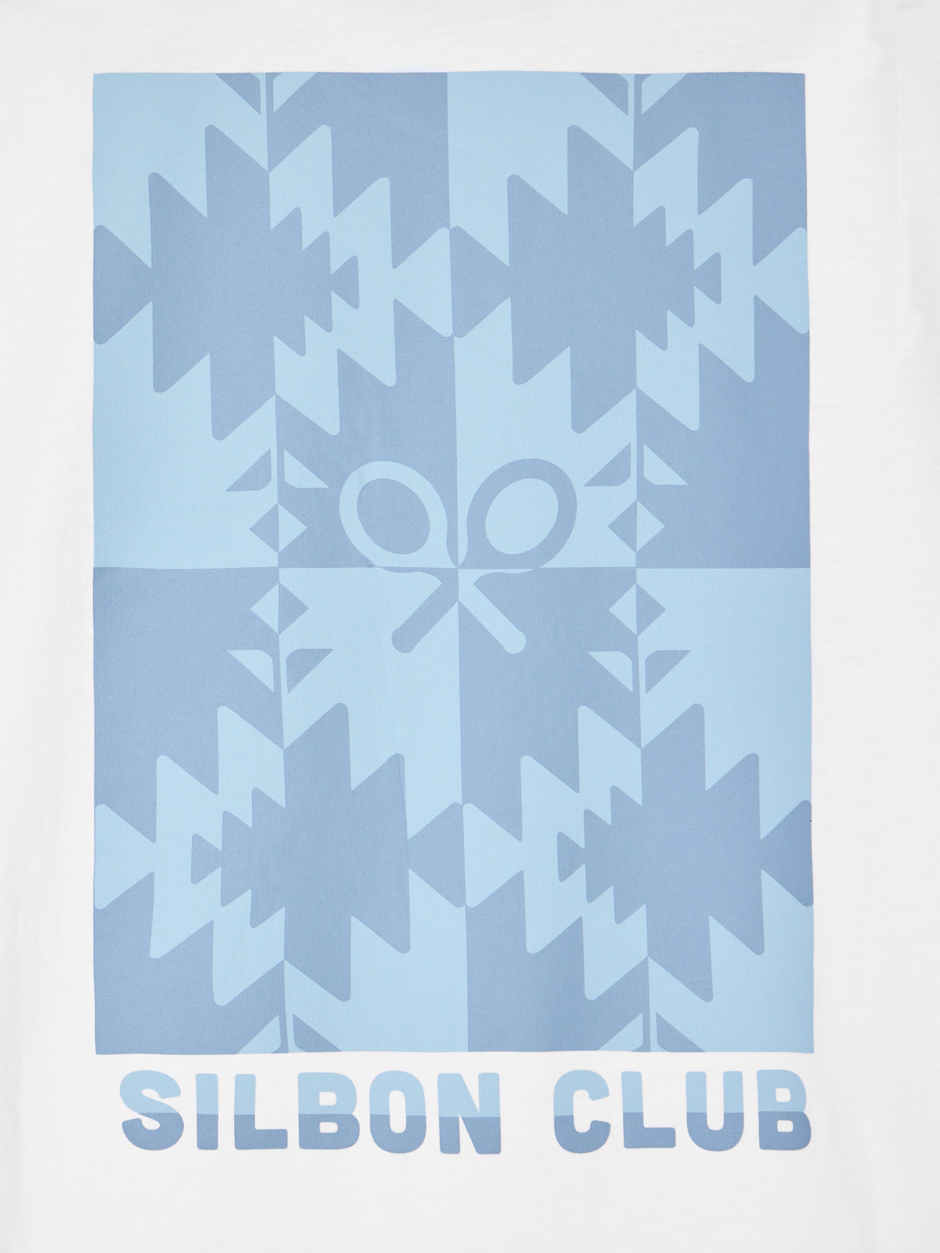 Camiseta cuadro etnico silbon club blanca