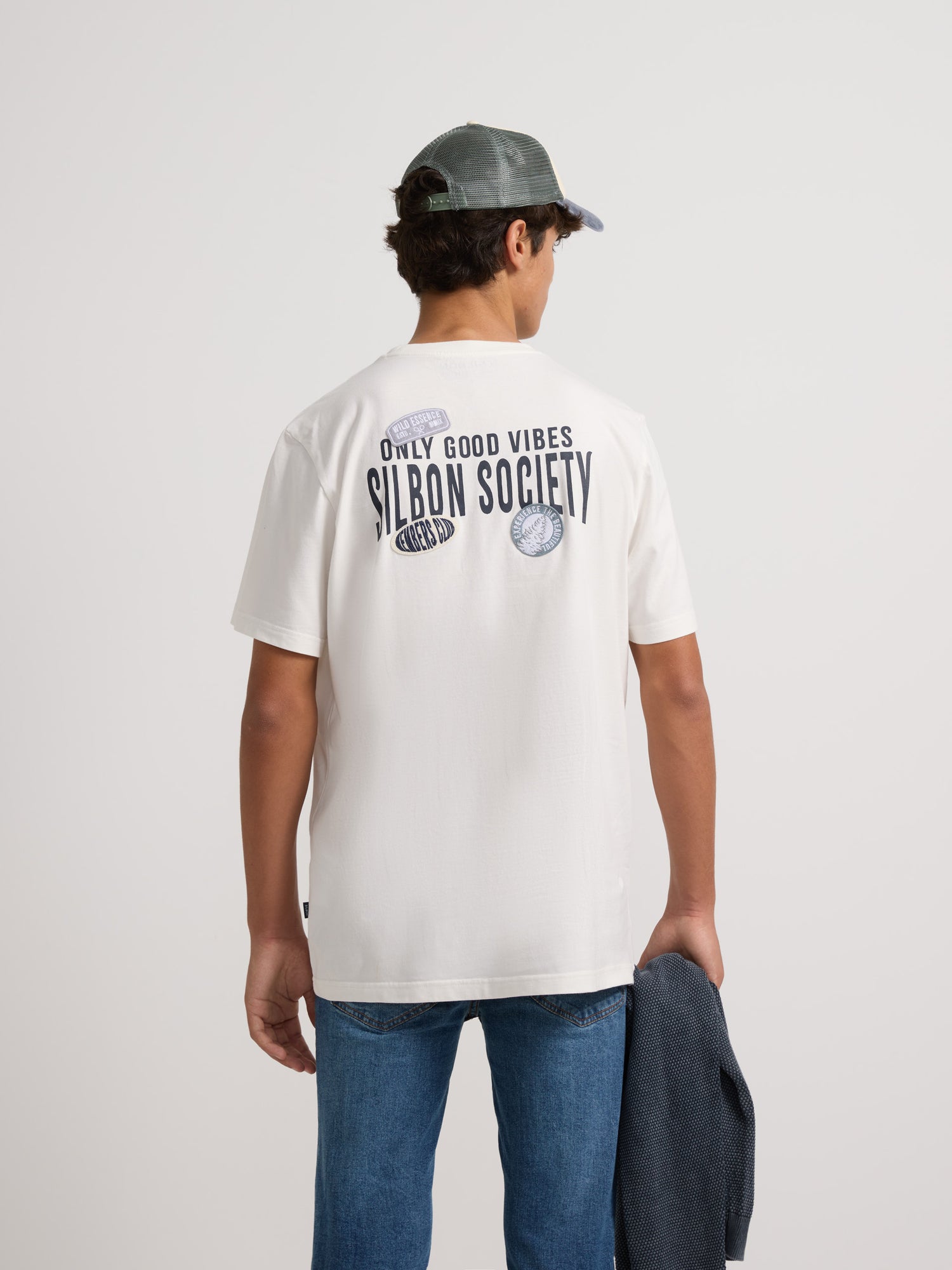 T-shirt crème Silbon Society