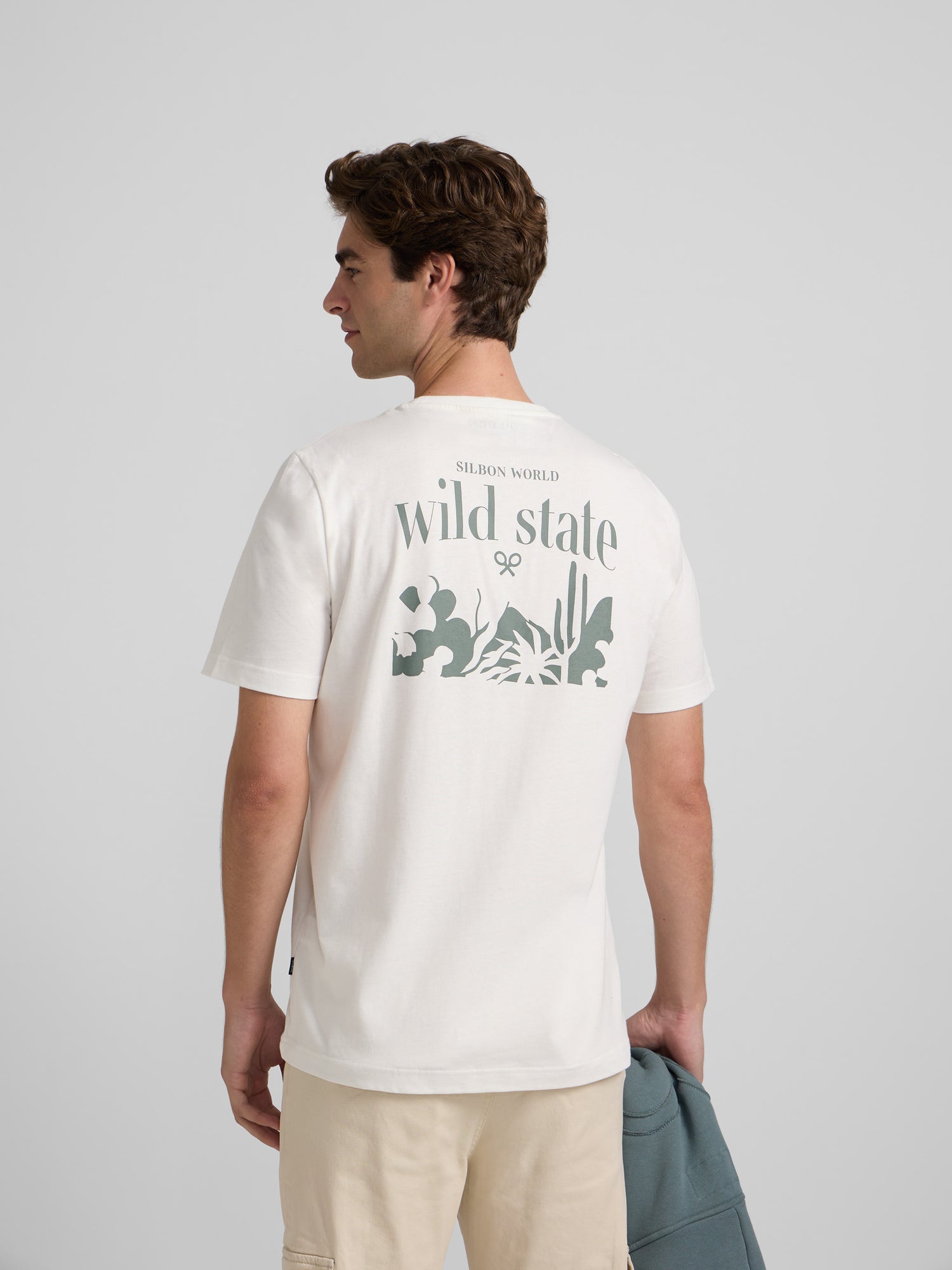 Camiseta wild state crema