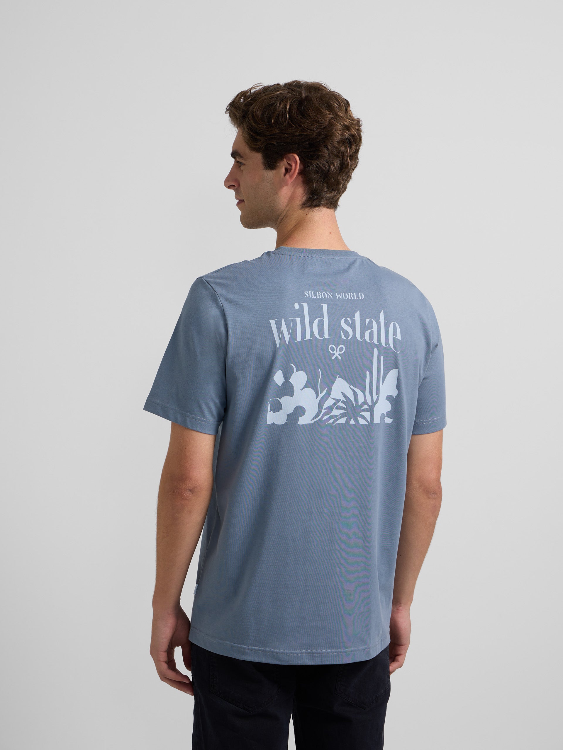 Camiseta wild state azul