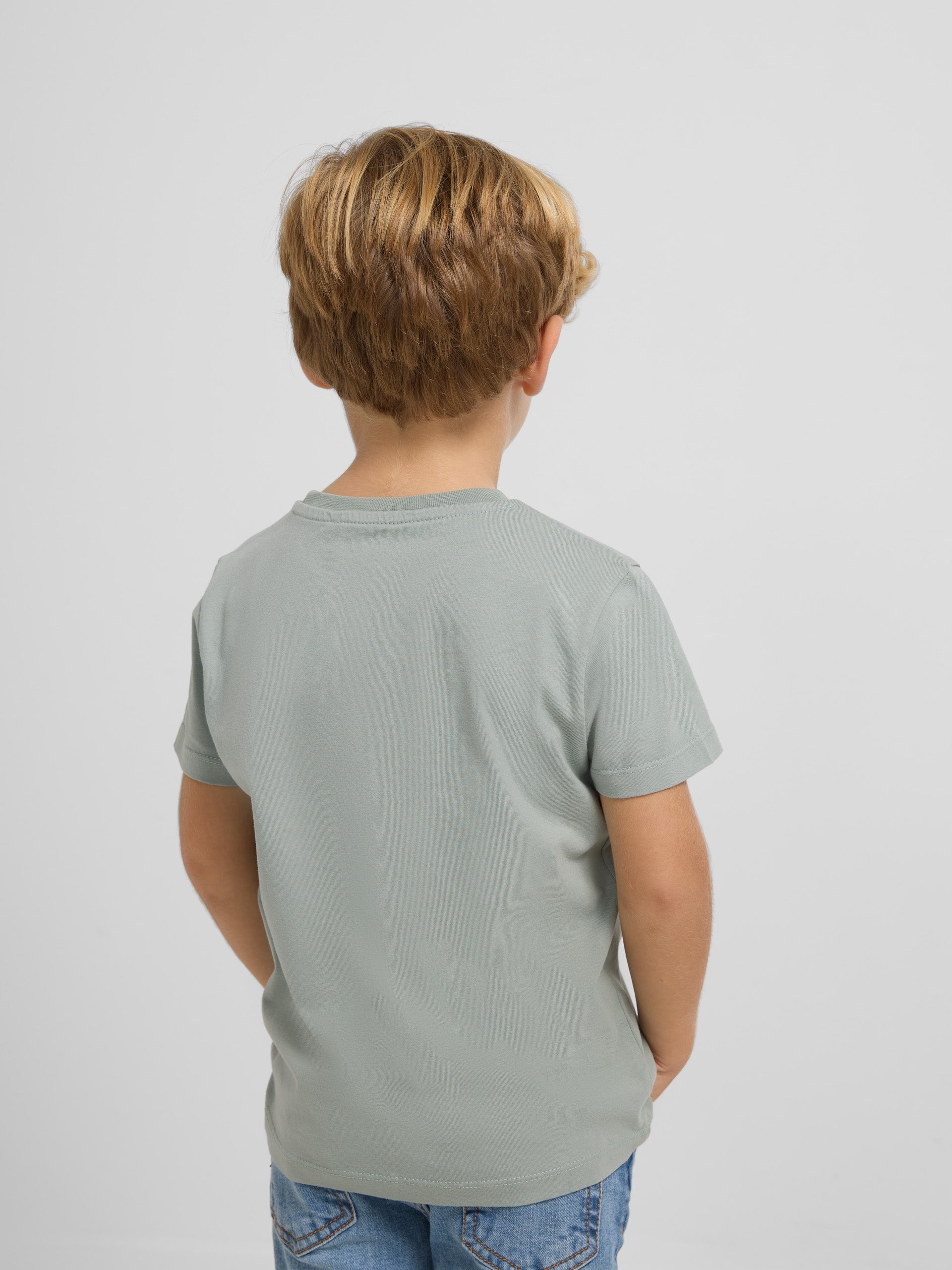 Camiseta kids raqueta media verde