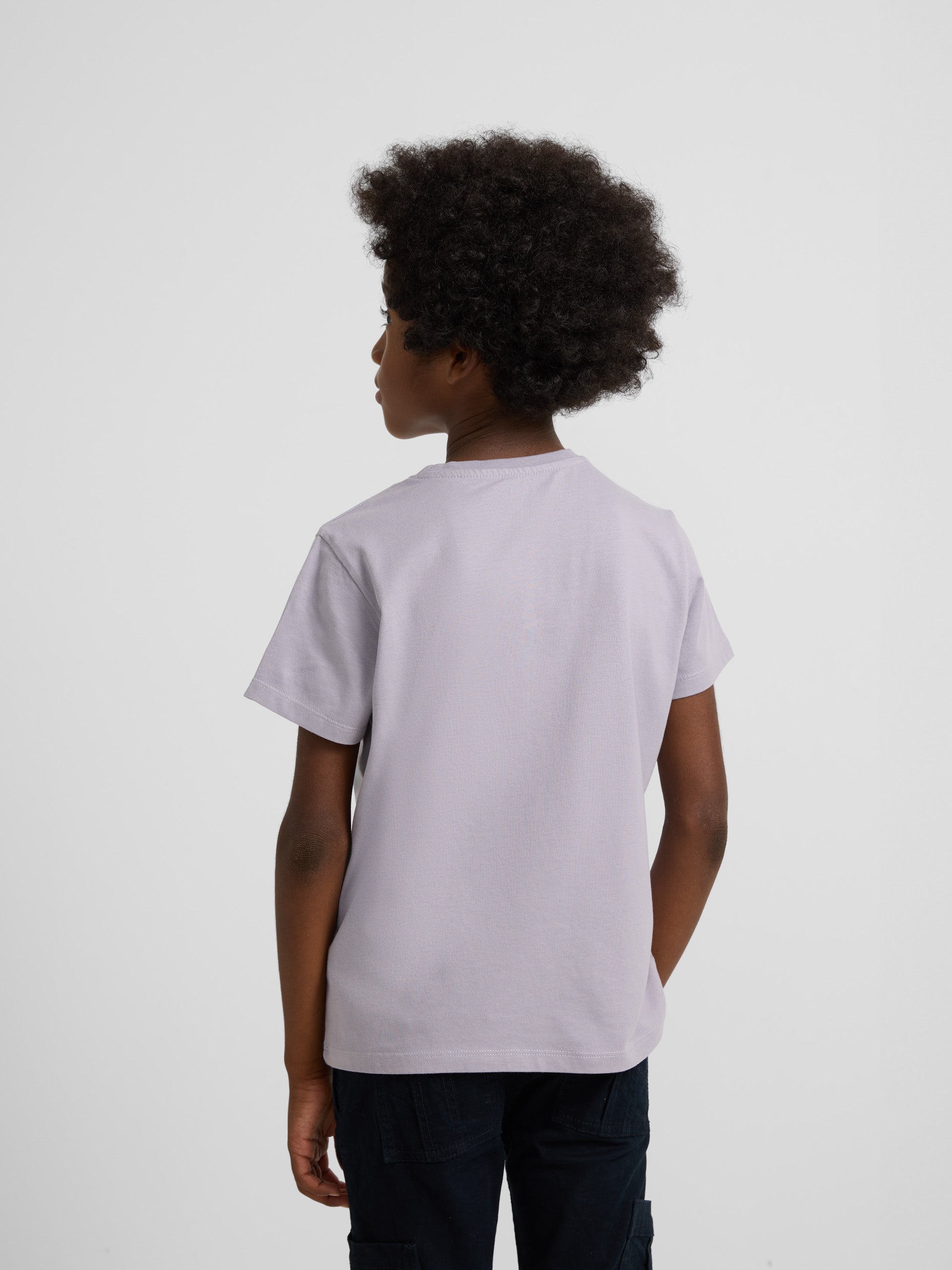 T-shirt enfant motifs ethniques gris