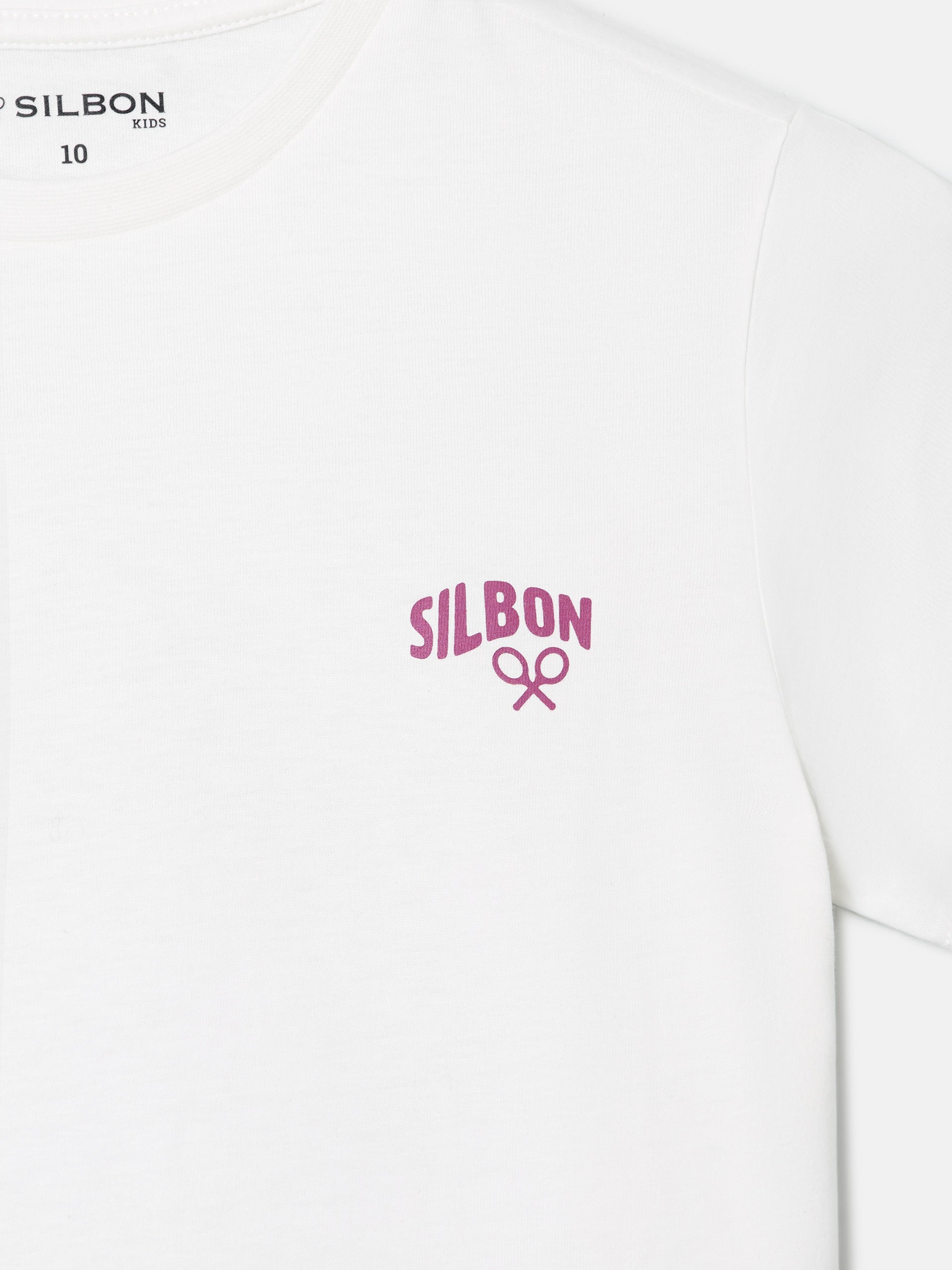 Camiseta kids silbon mood blanca